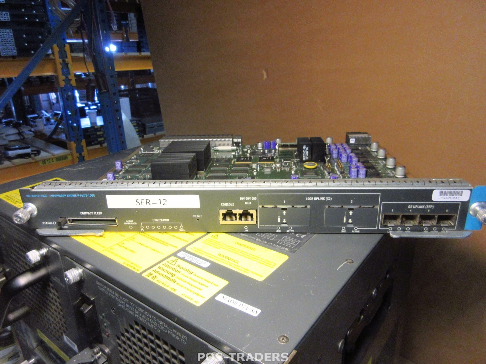Cisco WS-X4013+10GE Supervisor Engine II Switch Module PULLED FROM CISCO 4506