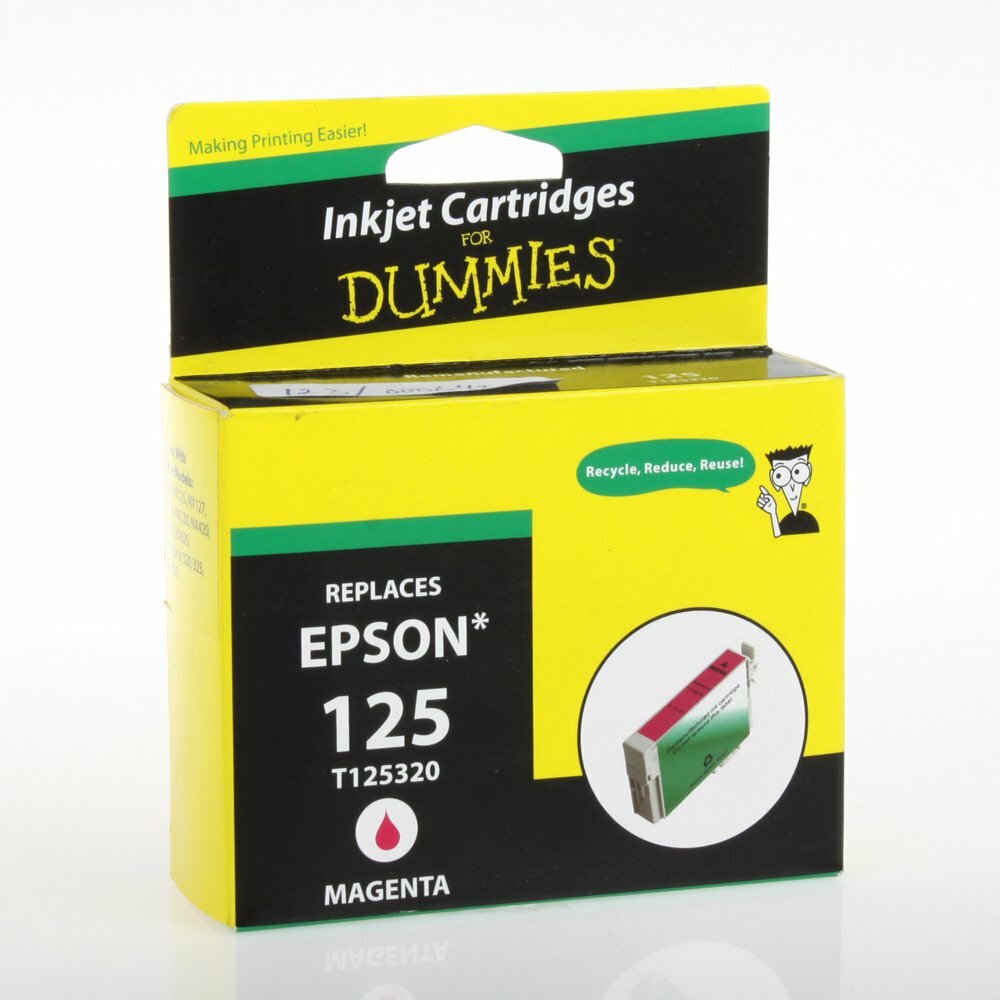Ink for Dummies T1253 Inkjet Cartridge, Magenta