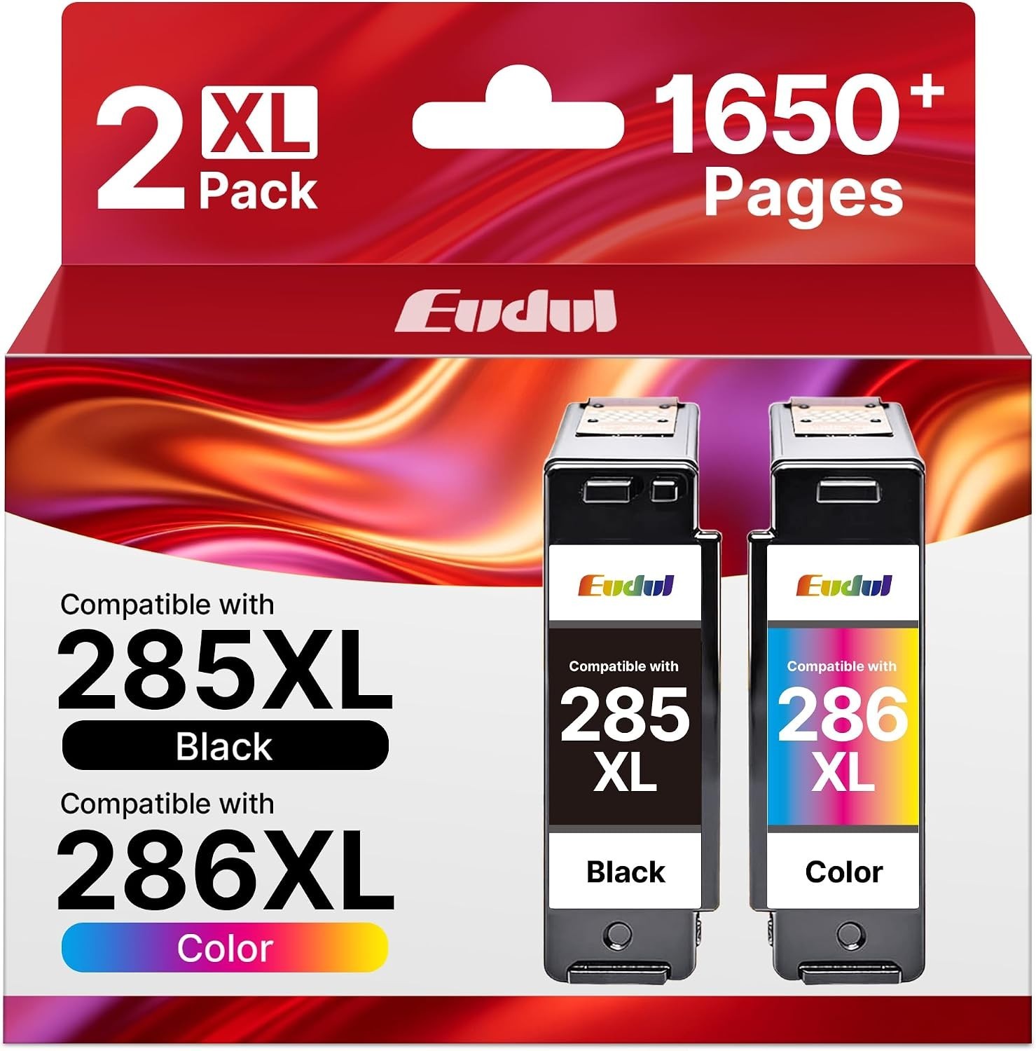PG285 XL / CL286 XL Ink Value Pack 2 Cartridges, Compatible with TR7820 TS7720
