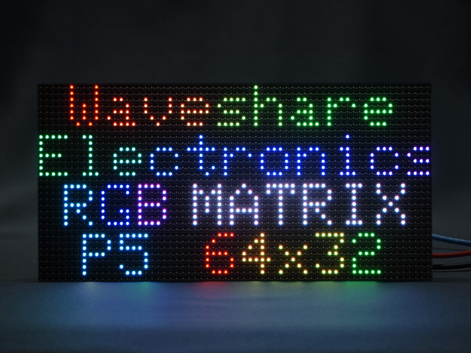 Waveshare RGB full-color LED matrix panel, 5mm Pitch 64×32 Adjustable Brightness