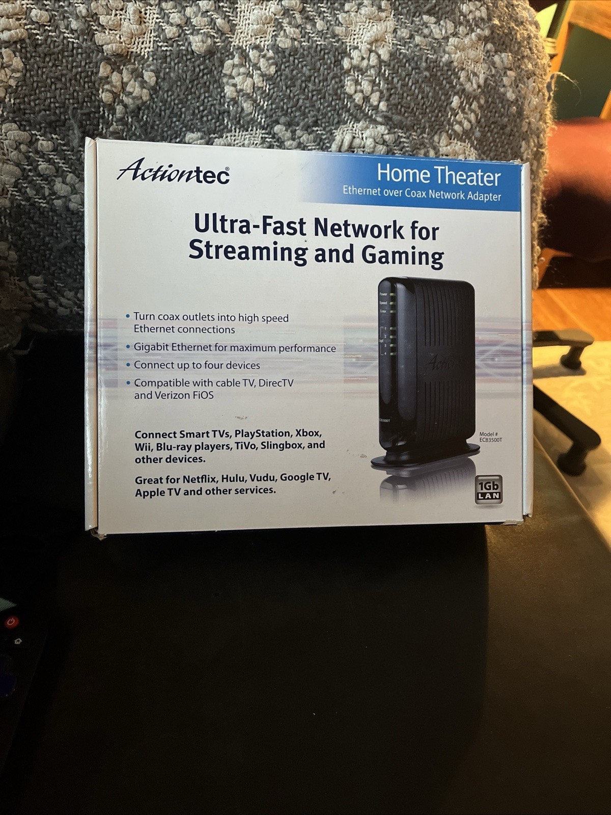 Actiontec ECB3500T01 Multi-Band (D/E) MoCA Network Adapter For Home Theater