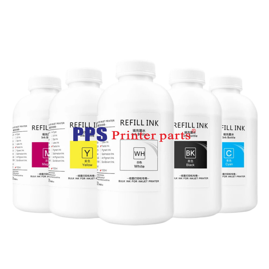 5* 500ML Digital Textile Printing Water DTG Ink For Epson F3050 F2100 F2000