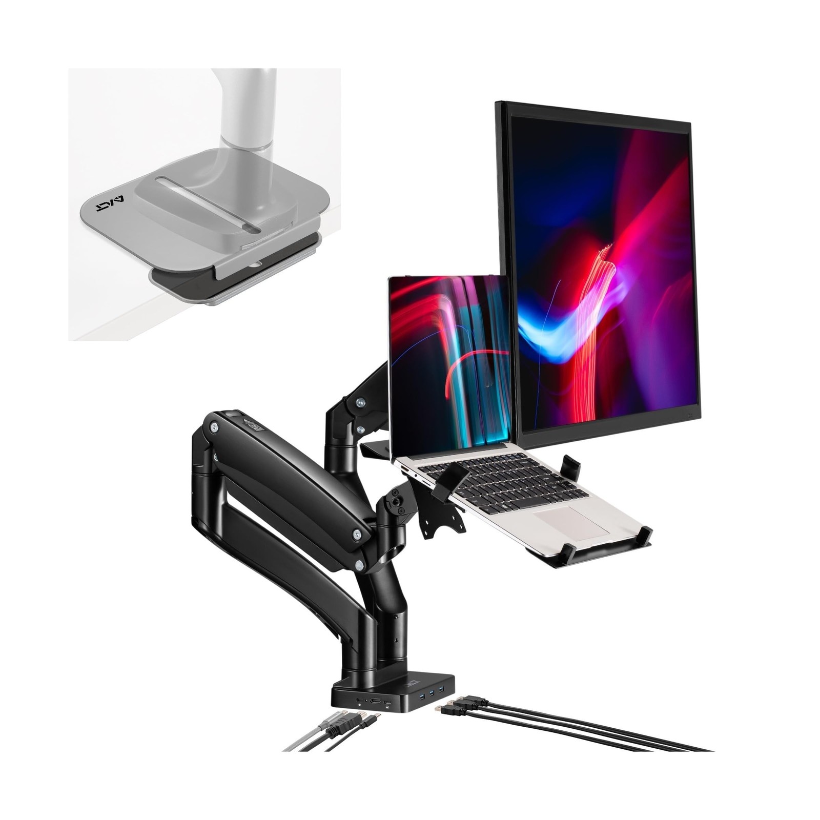 AVLT Laptop Monitor Dock Mount and Reinforcement Plate