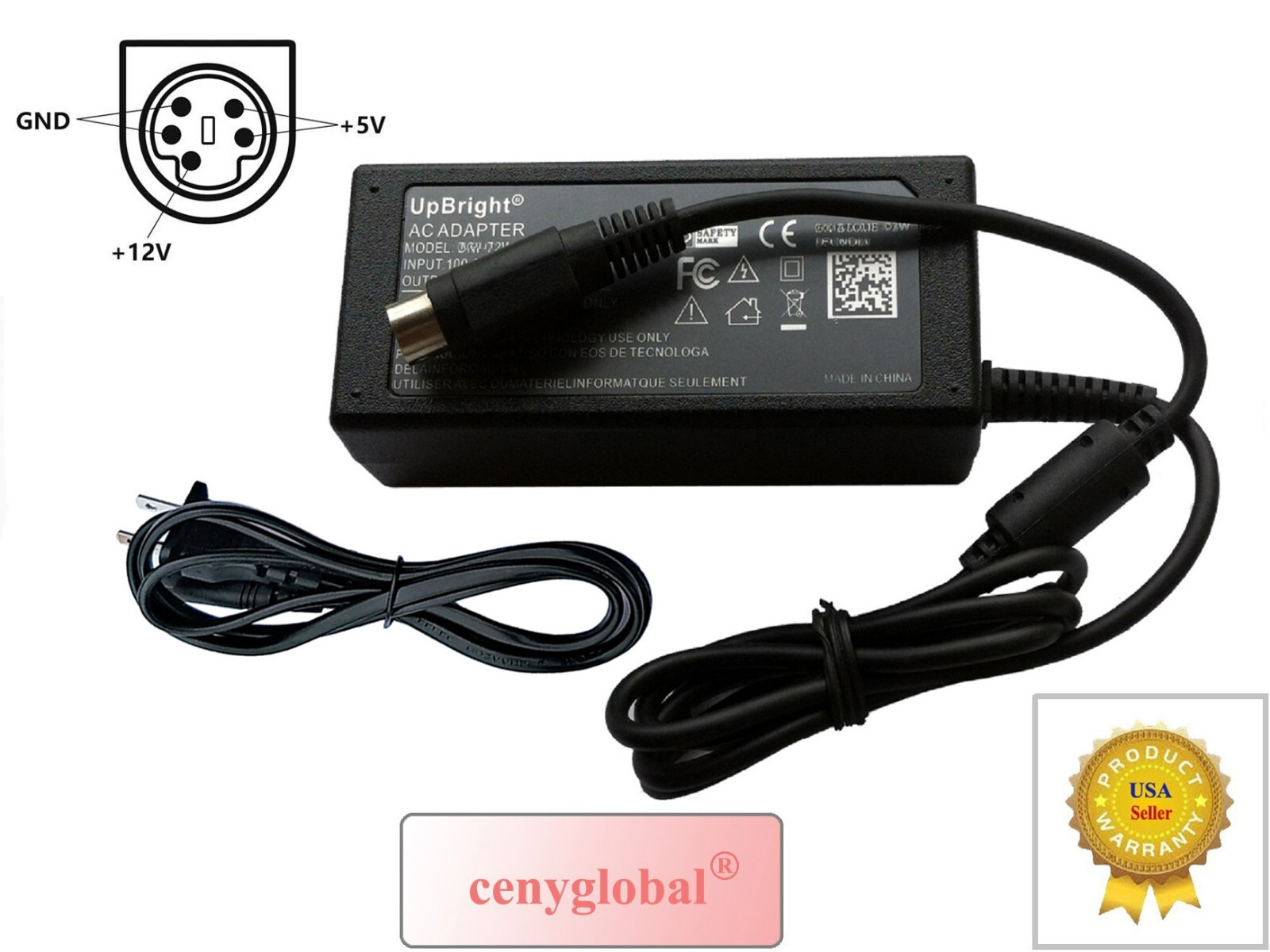 5-Pin AC/DC Adapter For Iomega 32639 DHD080-U 30930300 80GB HDD Power Supply PSU