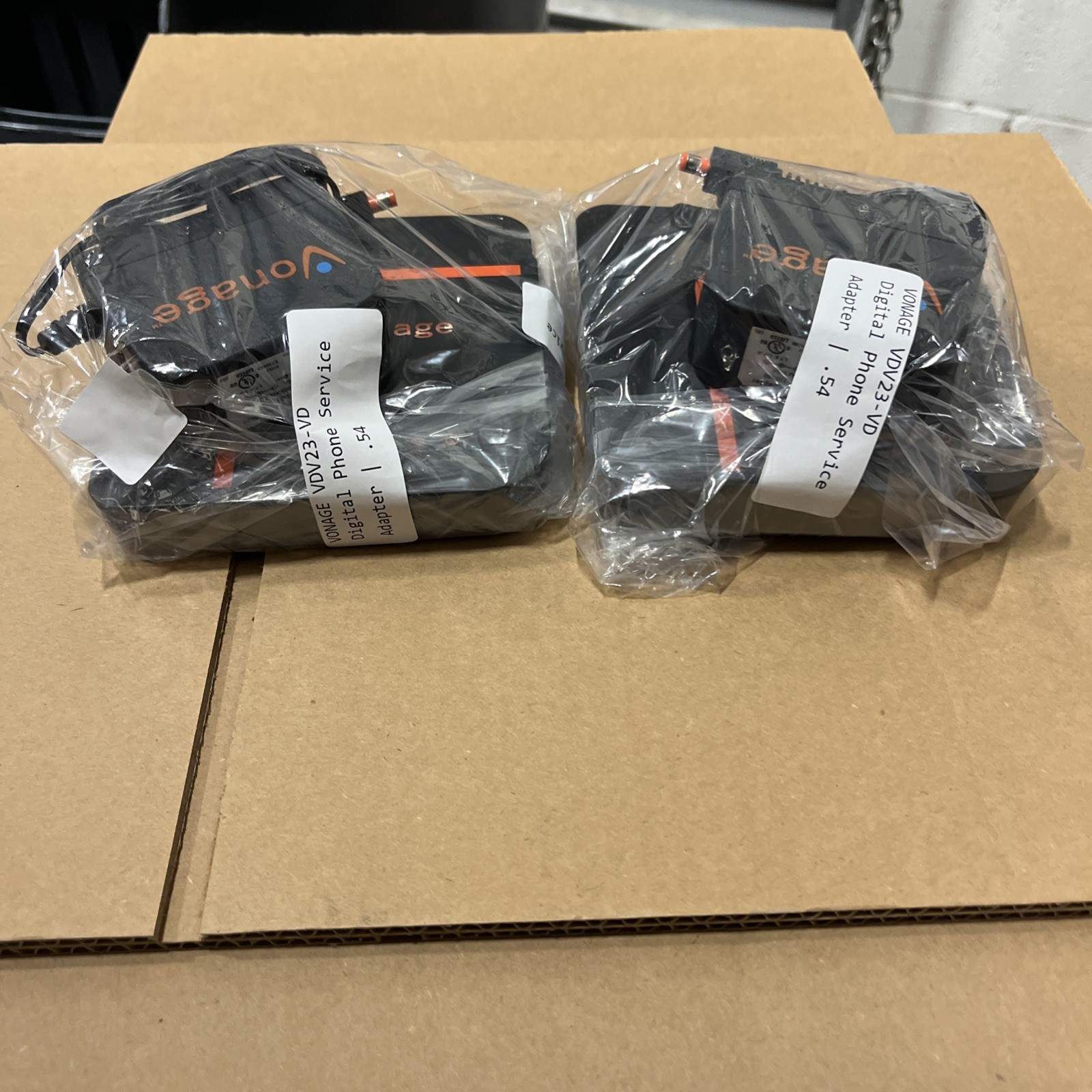2-Pack Of Vonage Digital Phone Service Adapter W/Power Adapter VDV23-VD