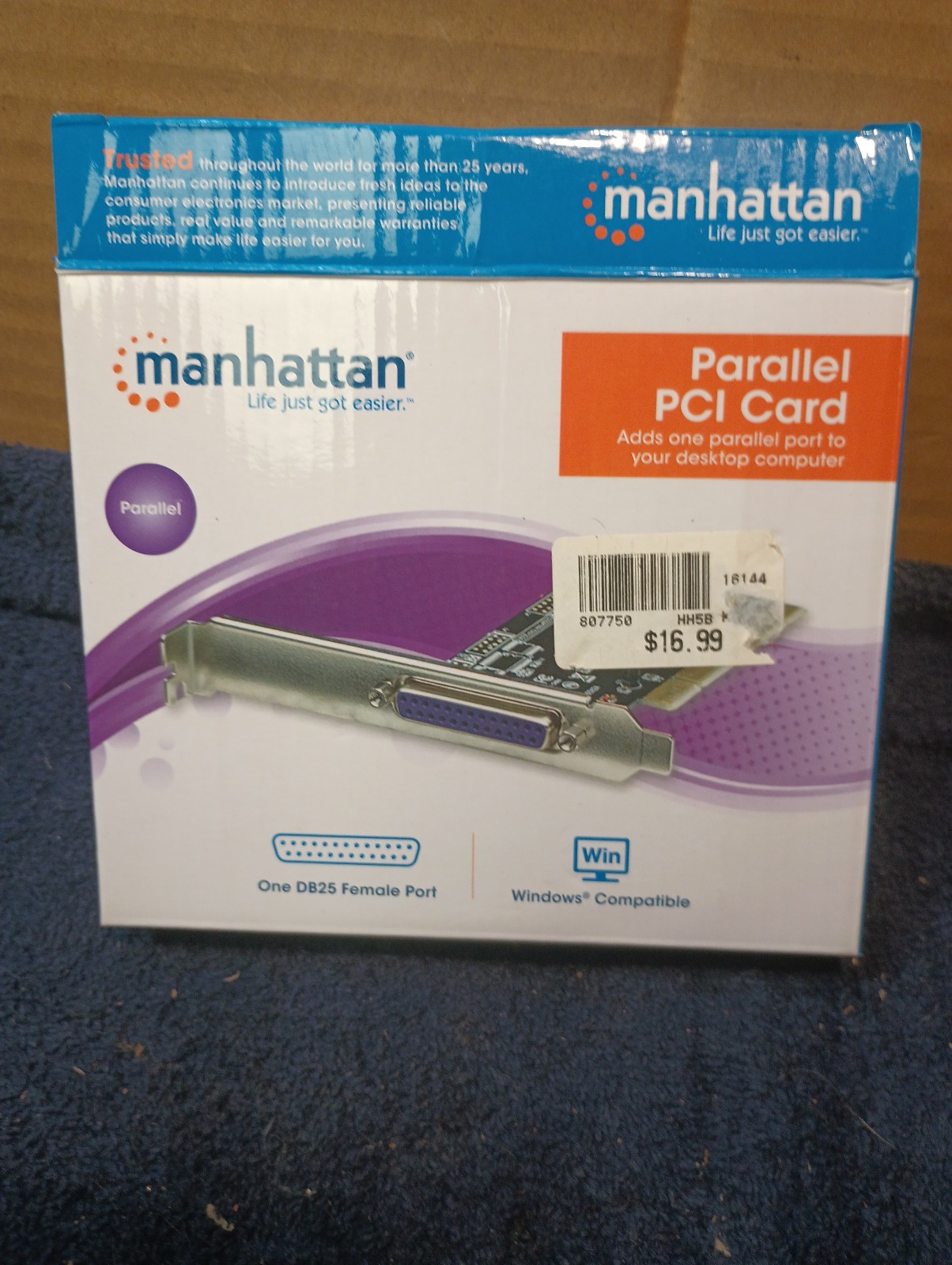 Manhattan Parallel PCI Card NEW-Free US shipping