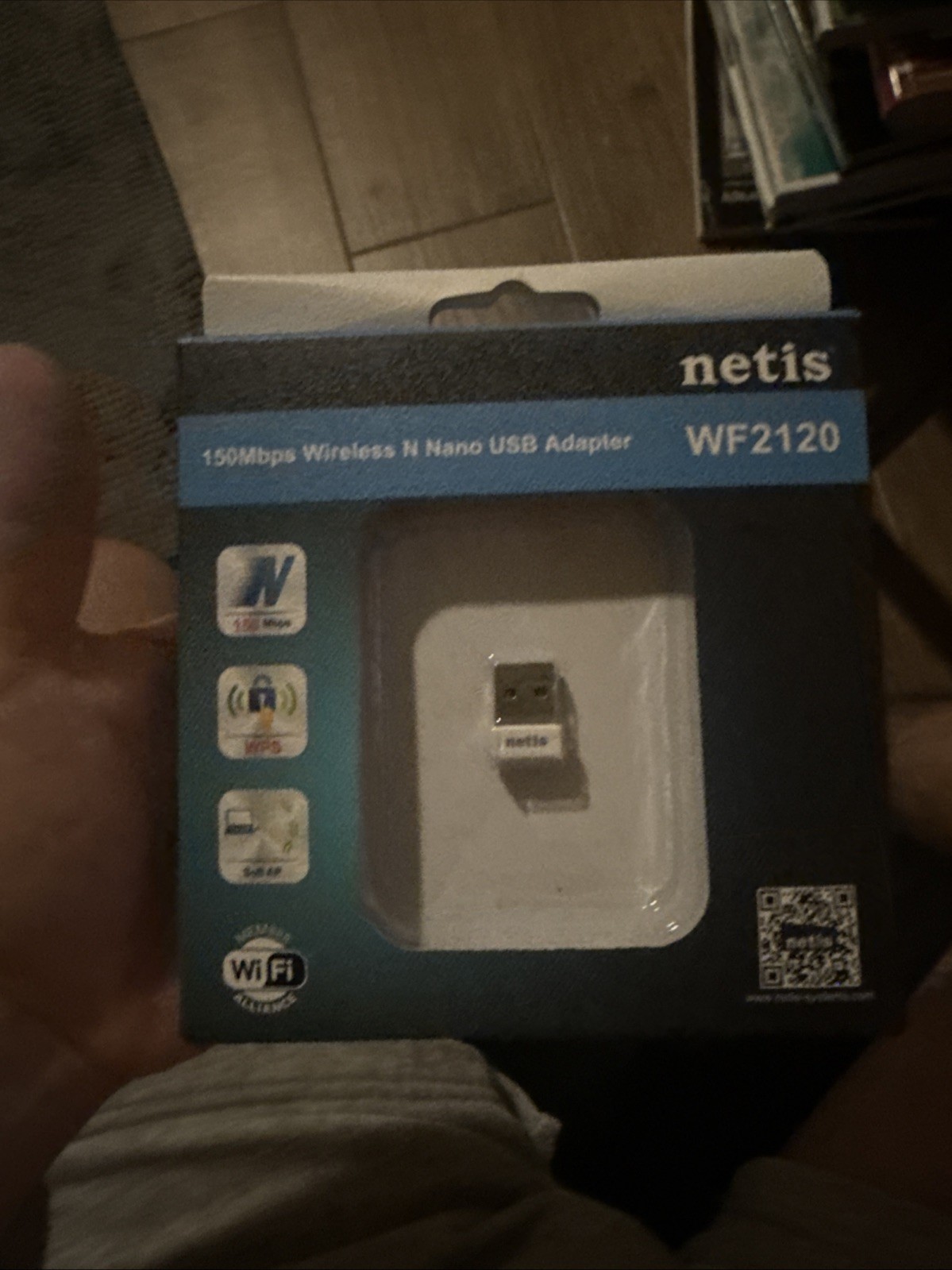 OPEN BOX NETIS WF2120 150Mbps Wireless N Nano USB Adapter 
