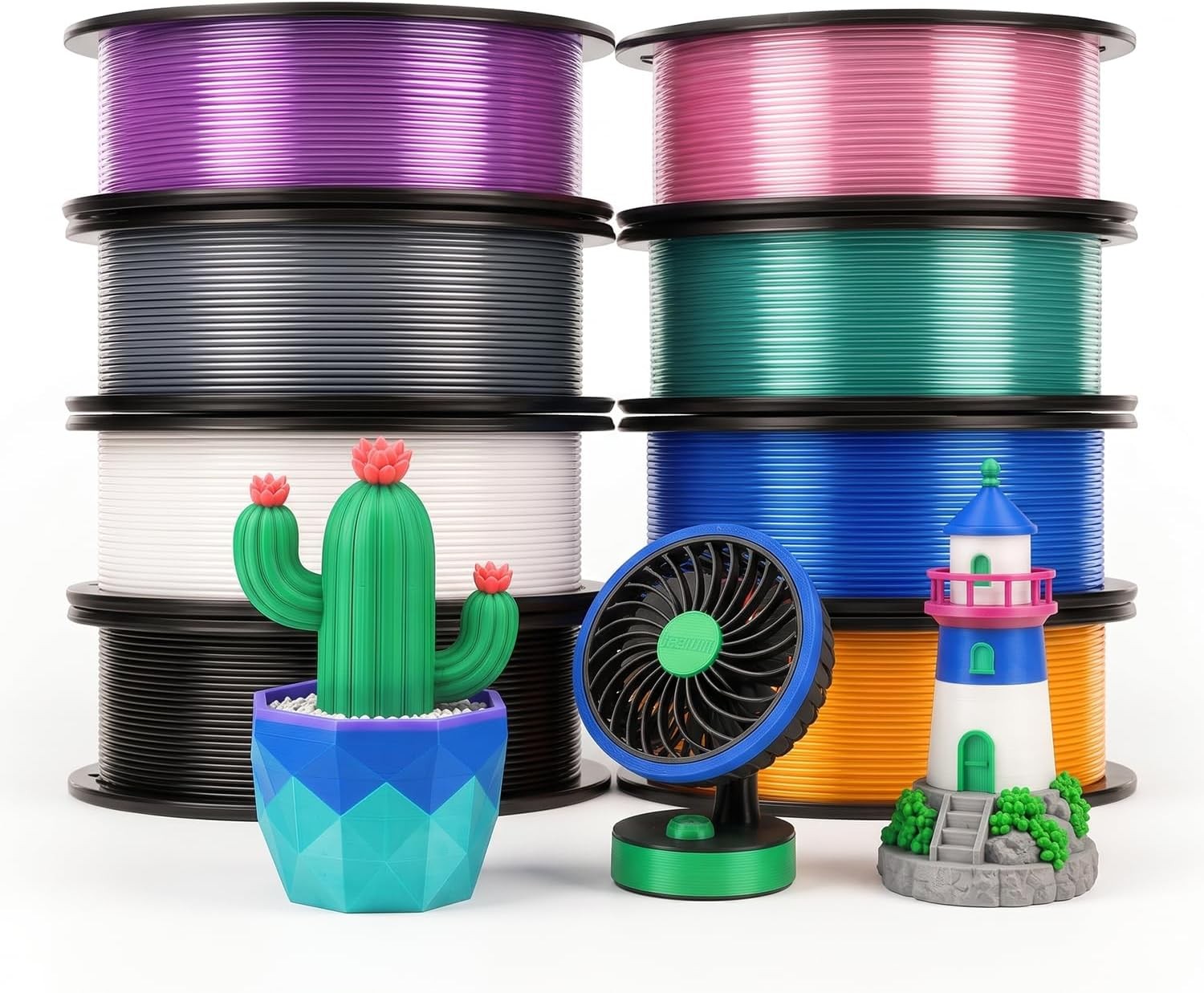 eSUN PETG Basic 3D Printer Filament 8 mix Color 1.75mm 250g*8Spool PETG Filament