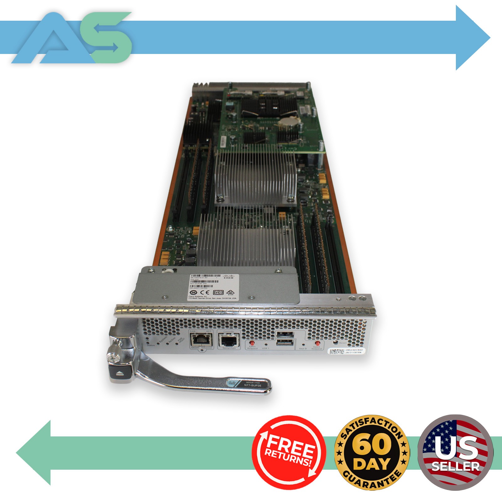 Cisco N77-SUP2E Network Module for Nexus 7700 w/ 4x SMART 8Gb RAM | 68-100579-01