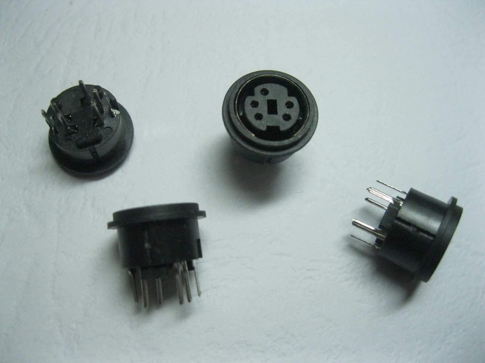80 Pcs Mini 5 Pin Circular PCB Mount DIN Connector Snap & Lock Vertical Mini-DIN