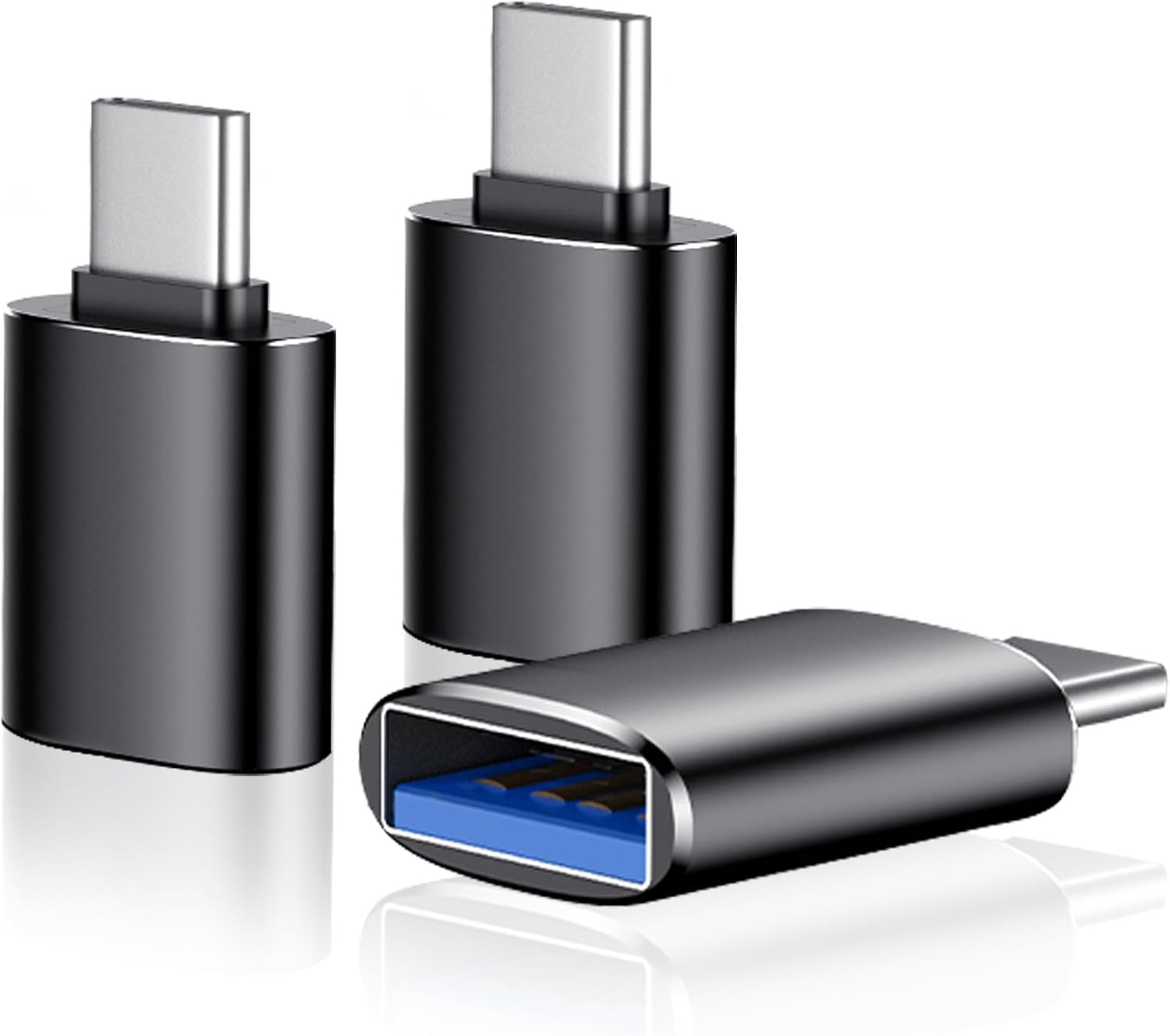 USB C to USB Adapter 3 Pack, USB Adapter High-Speed Data Transfer, USB Female