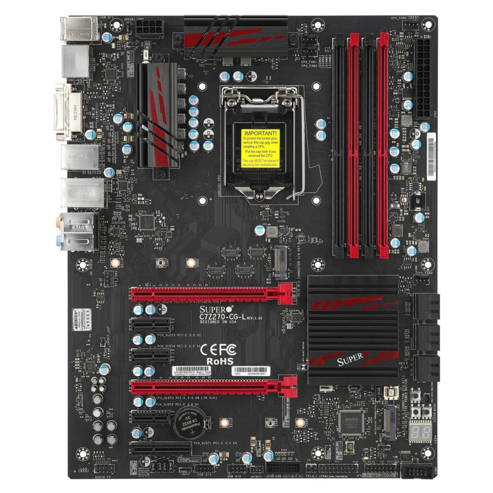 For Supermicro C7Z270-CG-L Motherboard Single Socket H4 (LGA 1151) ATX Mainboard