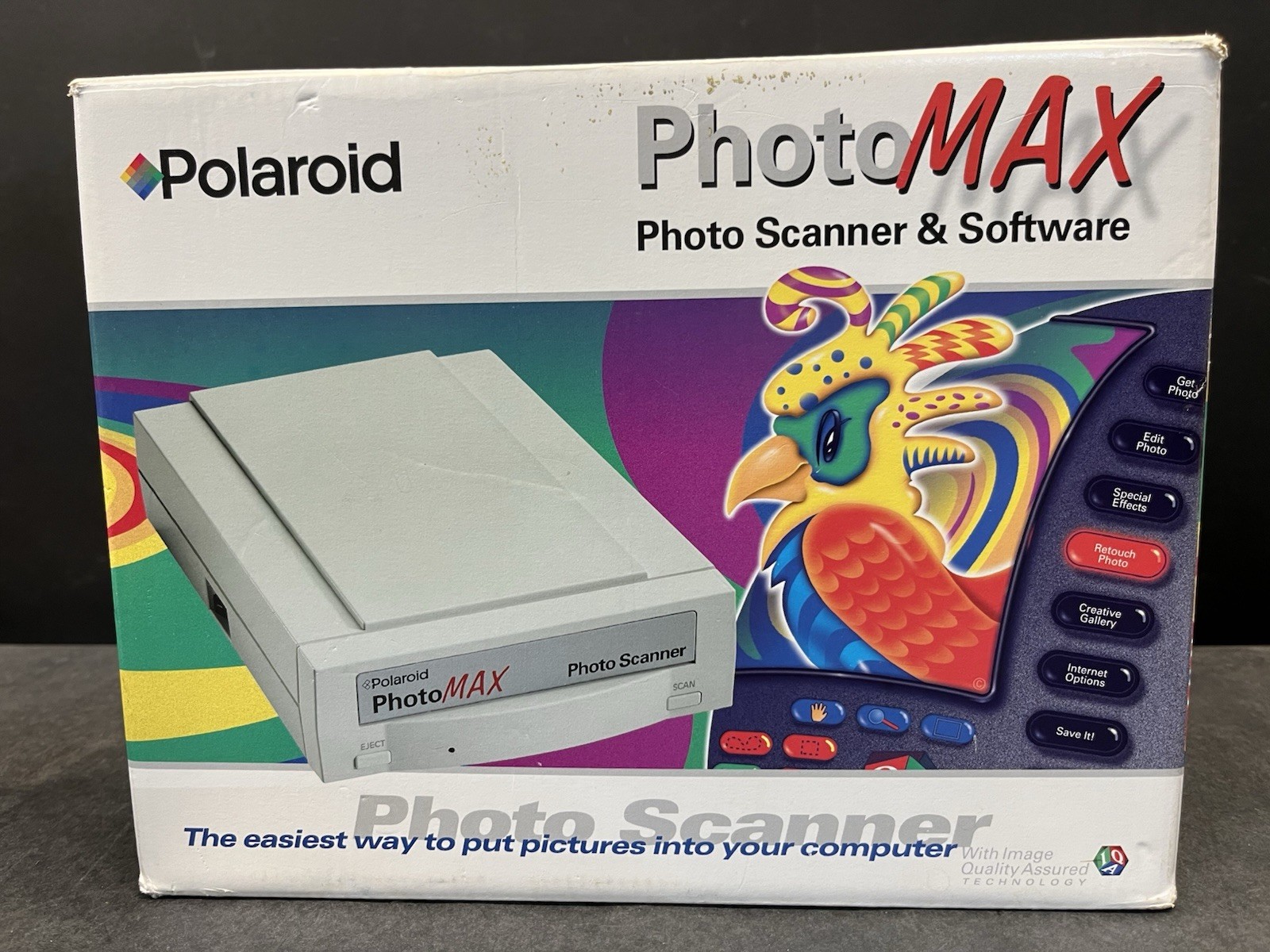 POLAROID PHOTO MAX PHOTO SCANNER & SOFTWARE COMPLETE KIT New Open Box