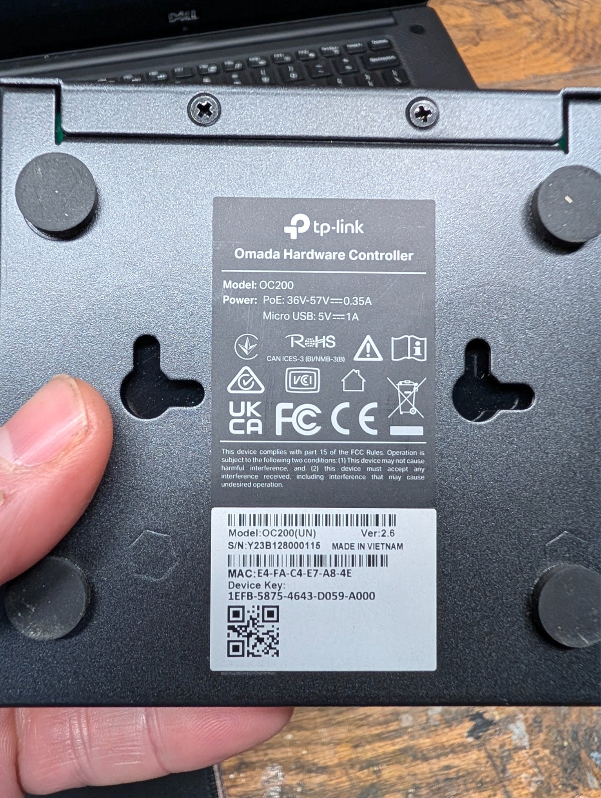 TP-Link Omada OC200 Hardware Controller - Cloud SDN Management, Used, PoE