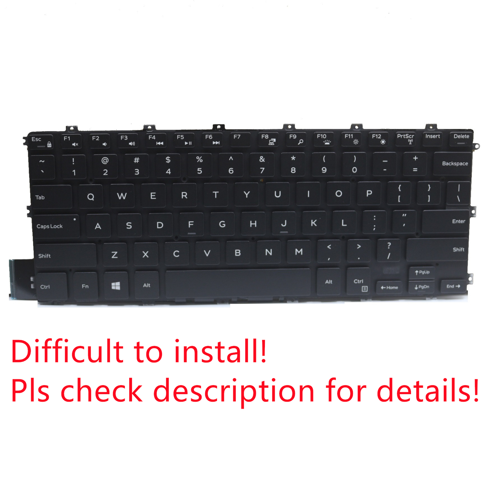 Original US Backlit Keyboard for Dell Inspiron 13 7386 2-in-1