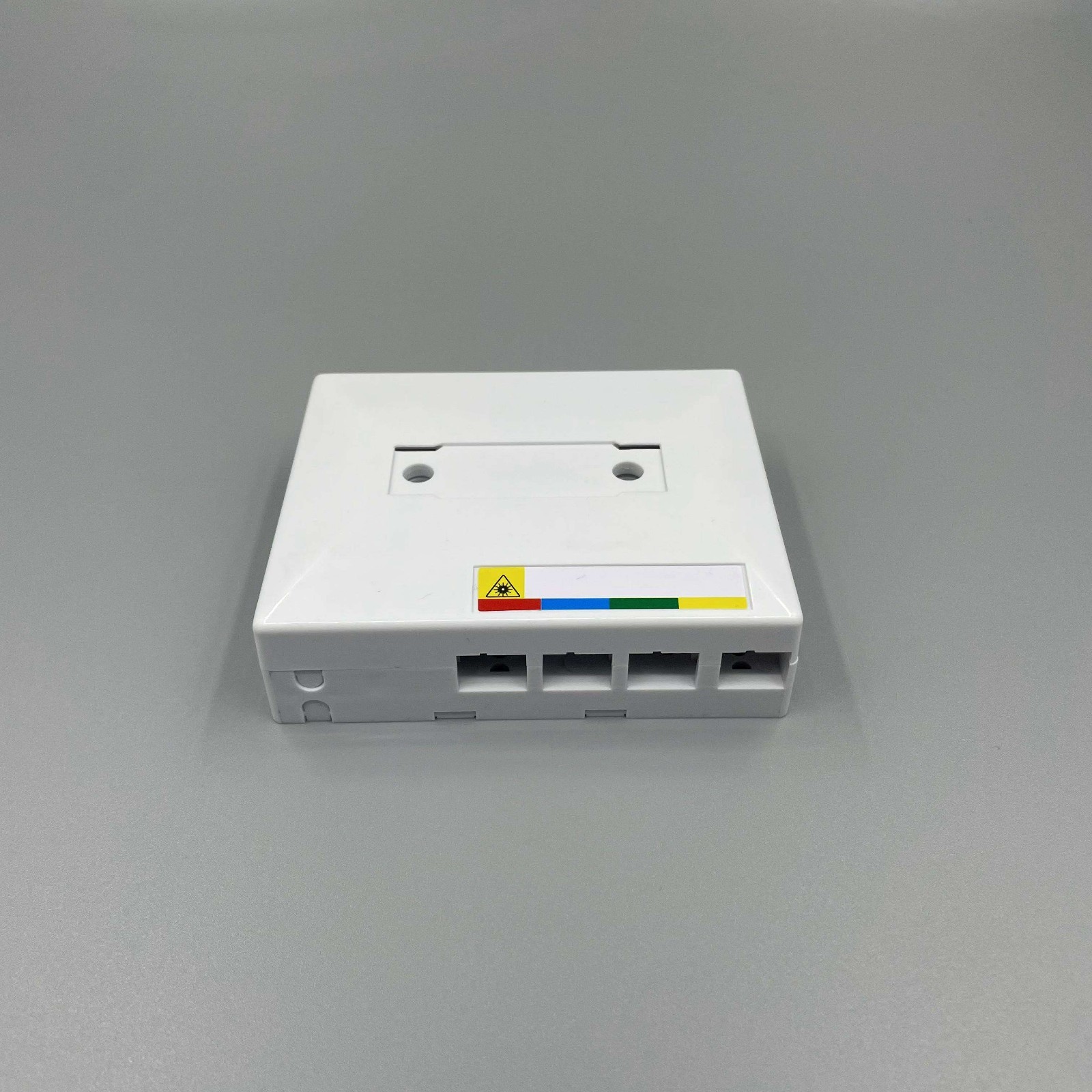4 Port White Plastic Socket Panel Terminal Box Ftth Optic Fiber Termination Box