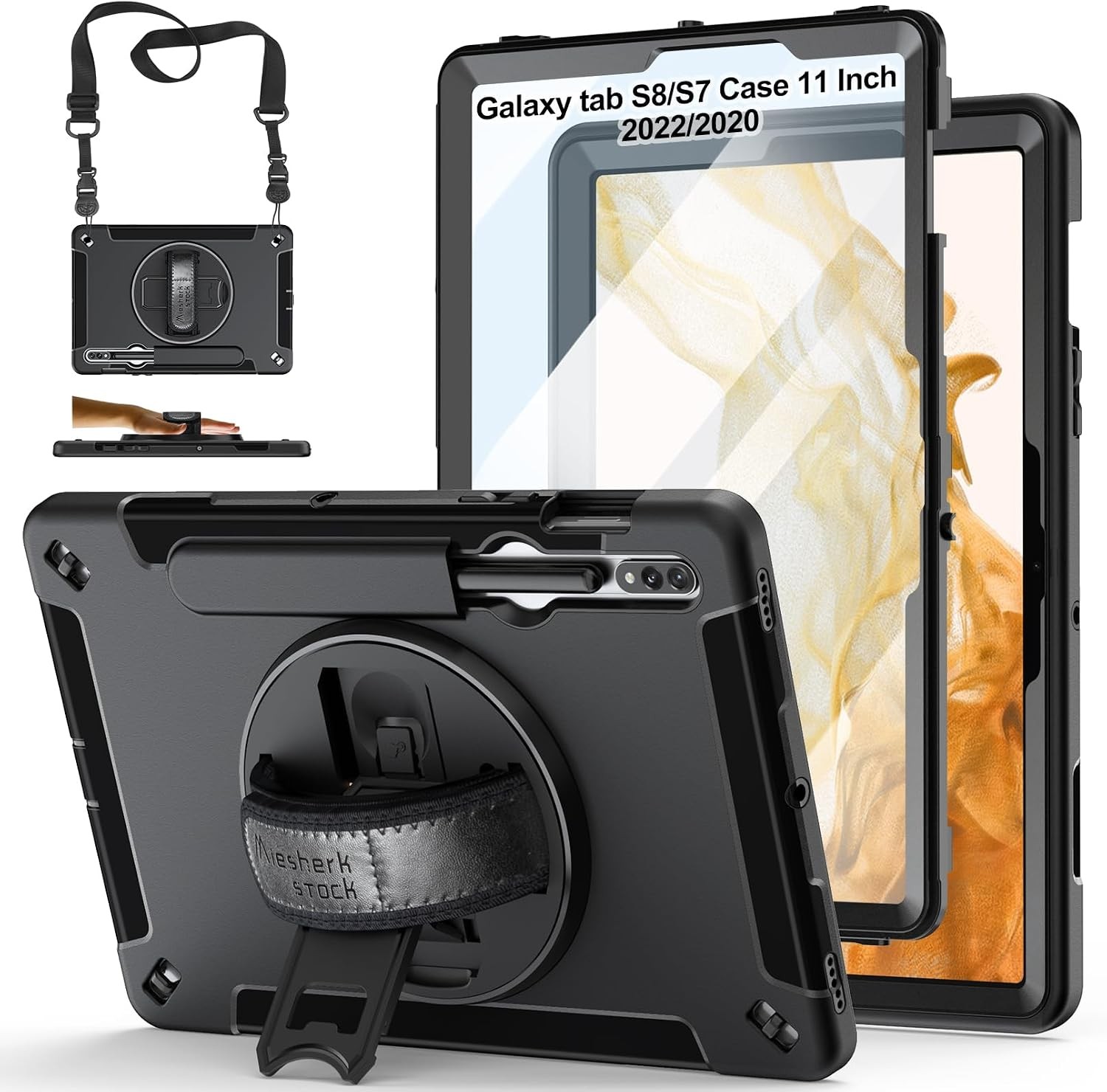 Protective Cover for Tab S6 Lite 10.4 Inch 2024/2022/2020, Shockproof with Stand
