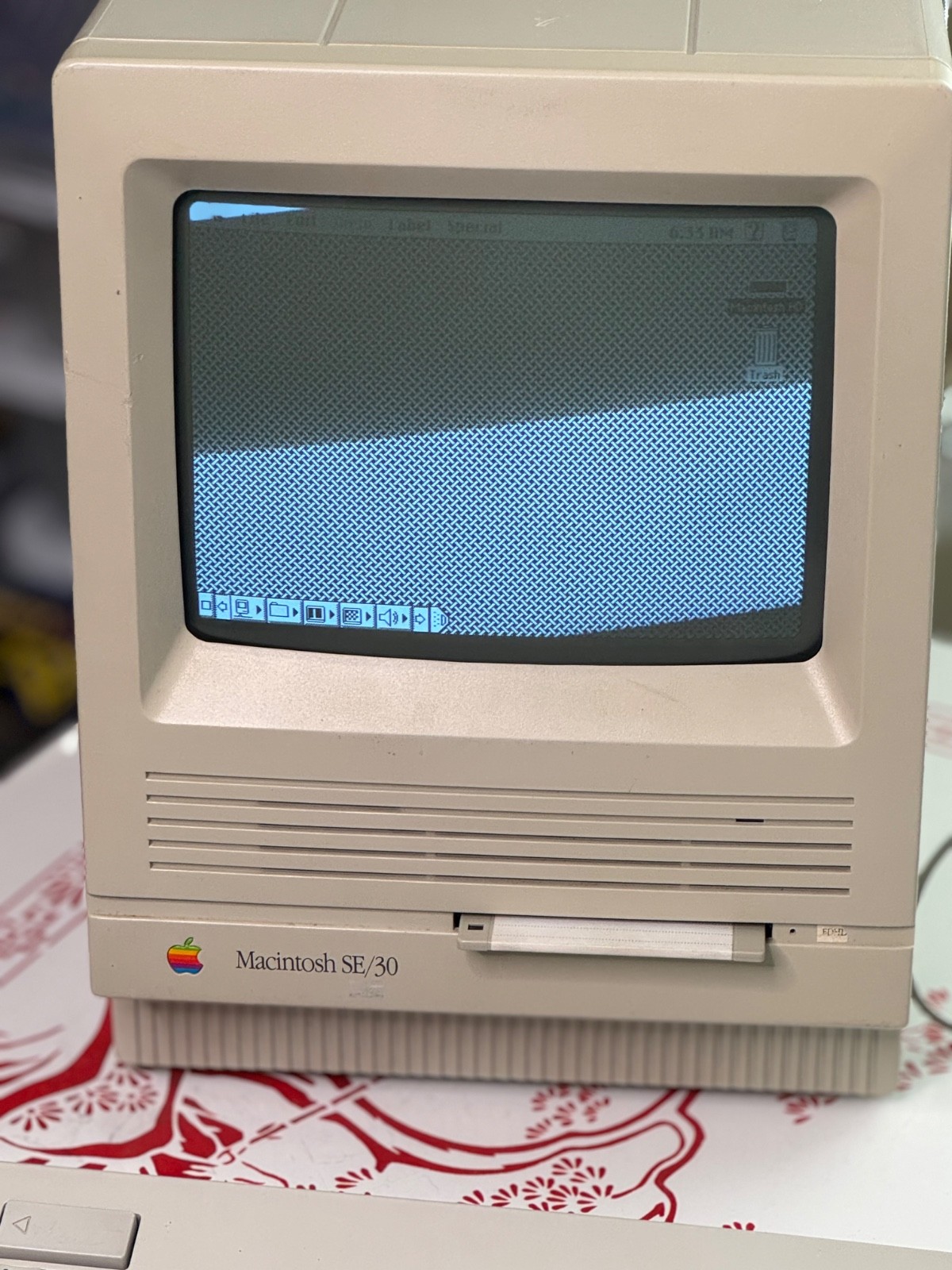 Apple Macintosh SE/30 8MB RAM BlueSCSI Working SuperDrive Tested System 7.5.5