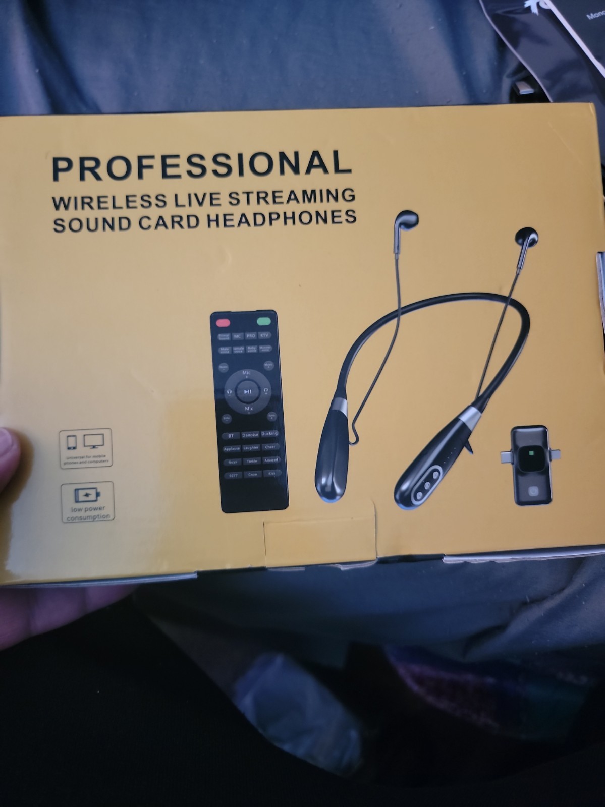 Professional Wireless Live Streaming Sound Card Headphones