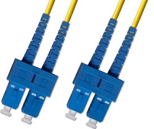 250M OS2 Singlemode Duplex Fiber Optic Cable 9/125 SC Yellow Patch Cable Network