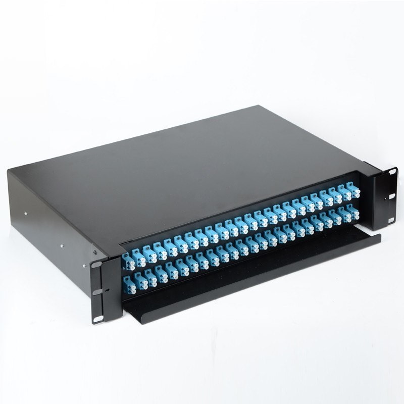 48 Ports LC Duplex Drawer Type Fiber Optic Terminal Box 19'' 2U Rack Mount ODF