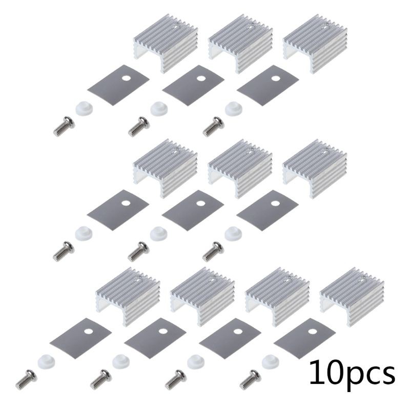 10pcs TO220 Cooler Cooling Radiator Aluminium TO-220 Heatsink TO 220 Heat Sink