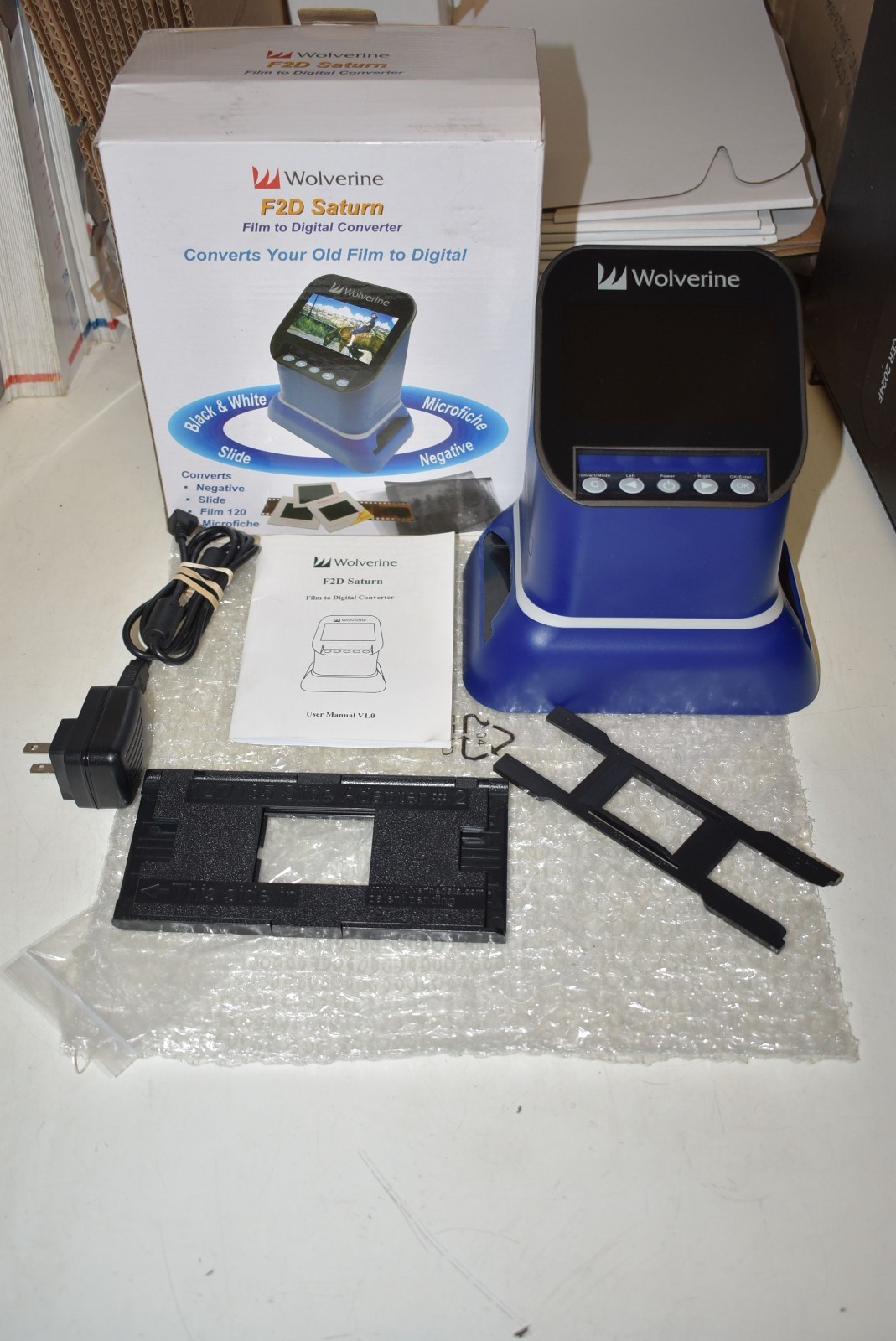 WOLVERINE F2D SATURN FILM/SLIDE TO DIGITAL CONVERTER USB/SD/HDMI