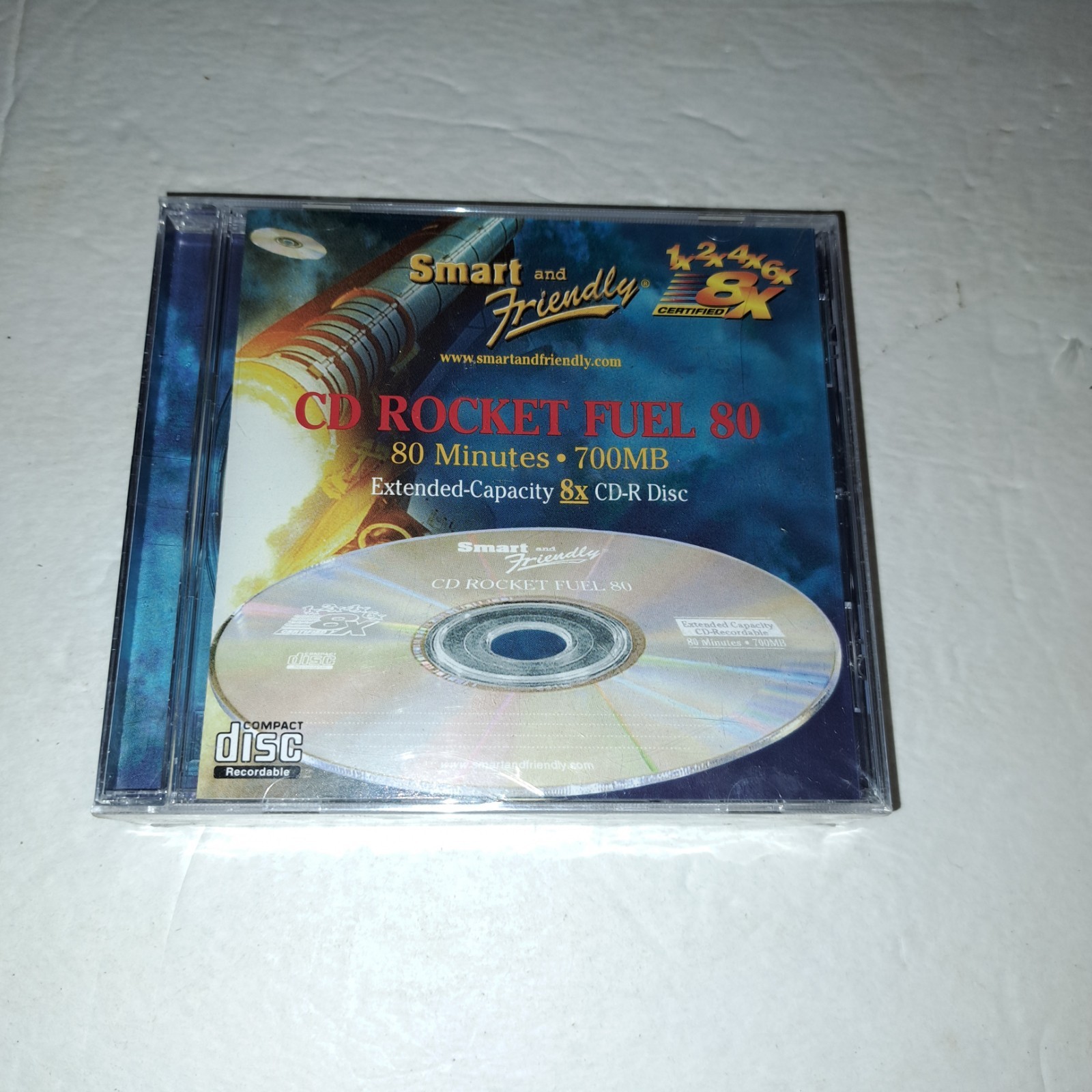 CD Rocket Fuel 80 3 Pack 8x CD-Recordable Discs 700 MB Extended Capacity SEALED