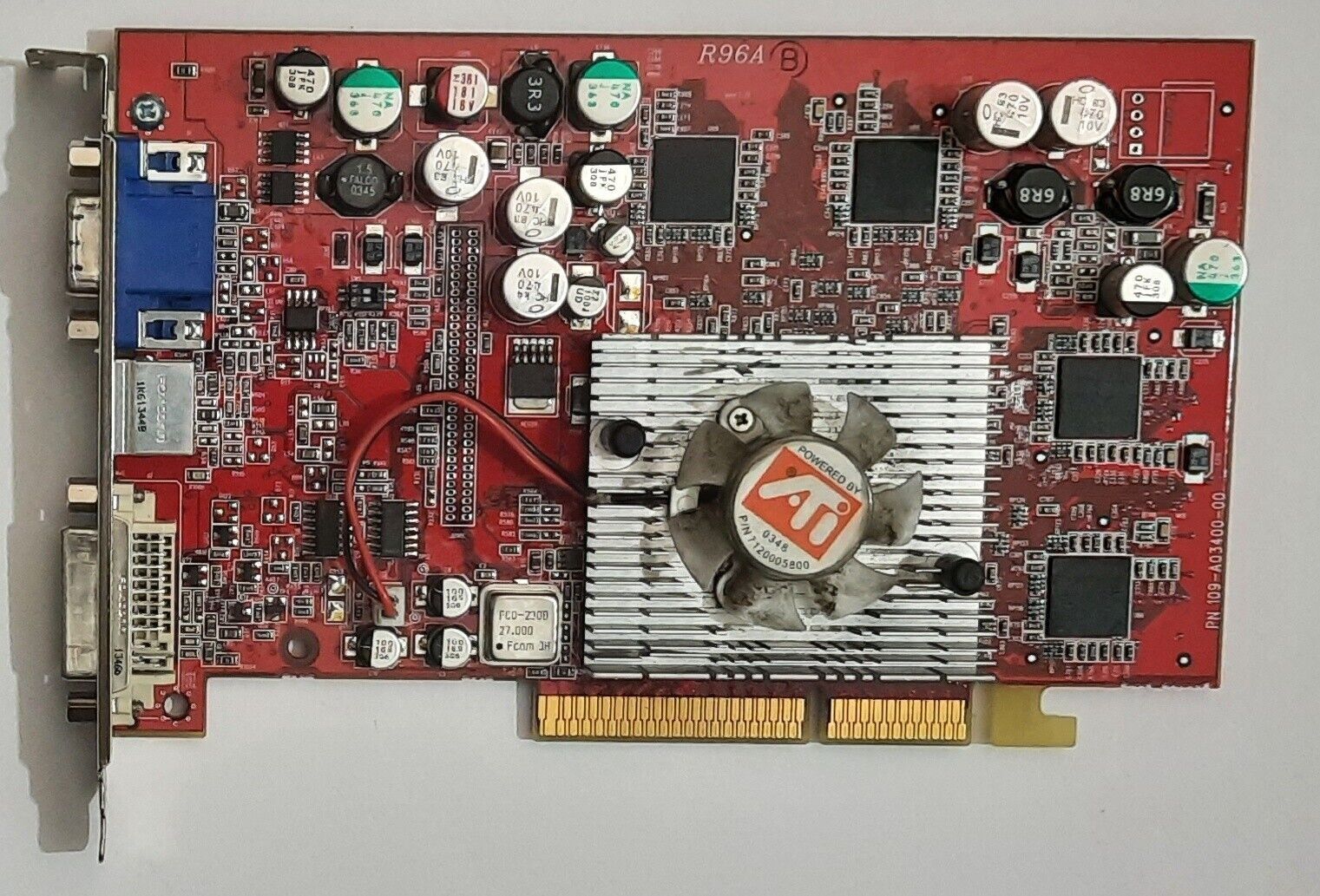 Powercolor Radeon 9600 Pro AGP Graphics Card (ATI, 128MB, Retro, 2003)