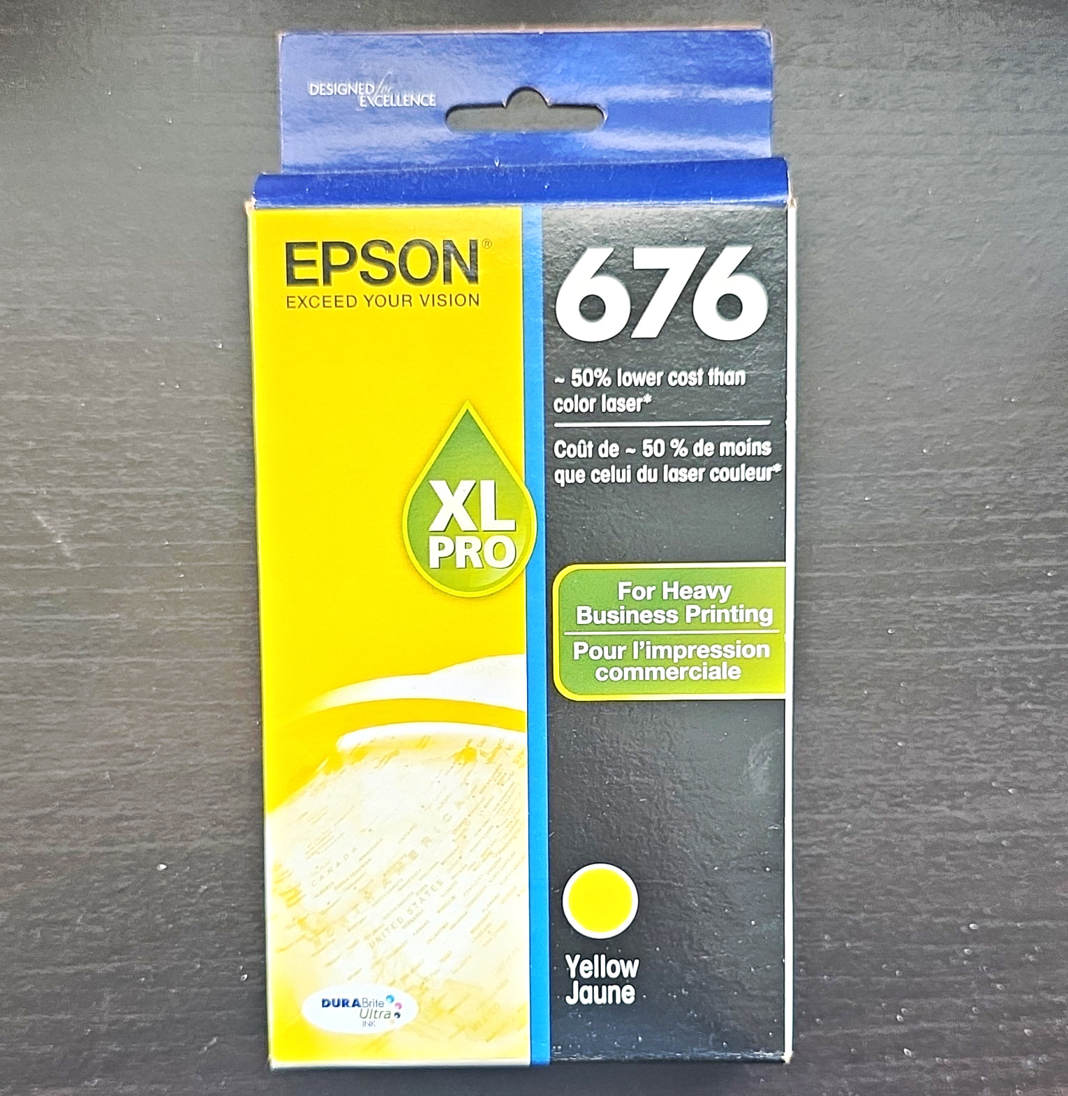 Epson 676XL Pro Genuine/Original Yellow Inkjet Ink Cartridge C13T676420