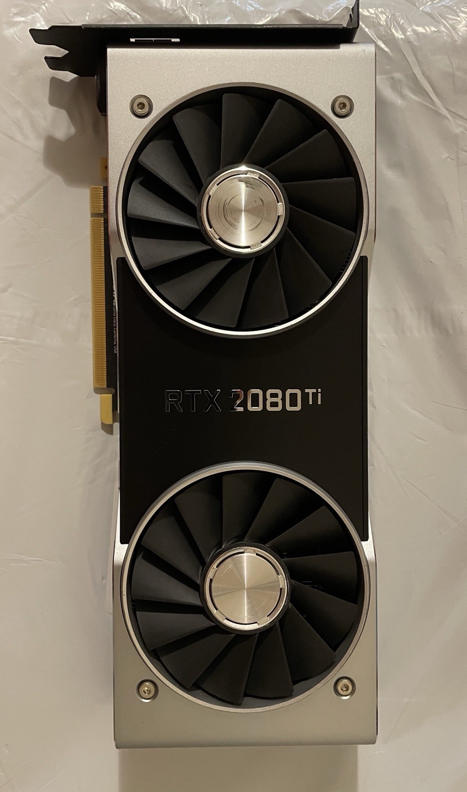 2080 Ti 11GB Graphics Card- FOR PARTS- Works But OVERHEATS WITH LOUD FAN NOISE