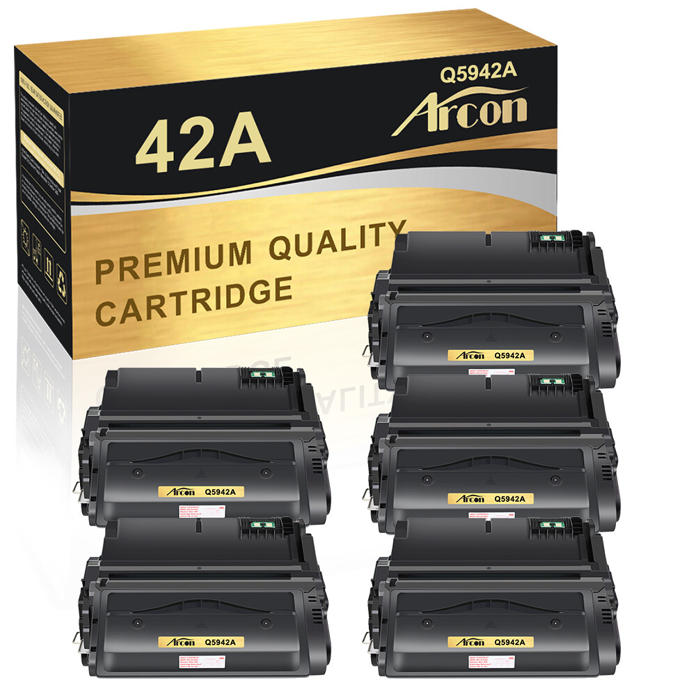 5PK Q5942A 42A High Yield Toner Compatible With HP LaserJet 4200 4250 4300n 4350