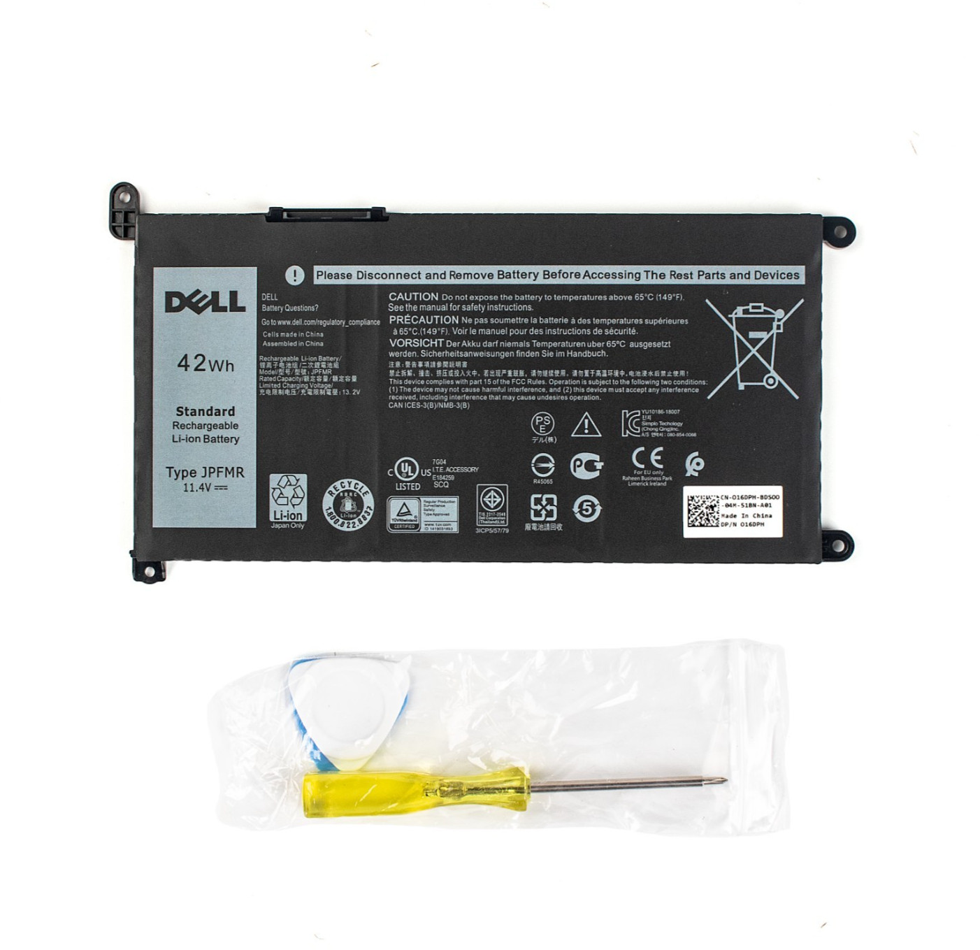 100PCS* OEM Genuine JPFMR Battery For Dell Chromebook 3400 3100 2-in-1 5488 P90F