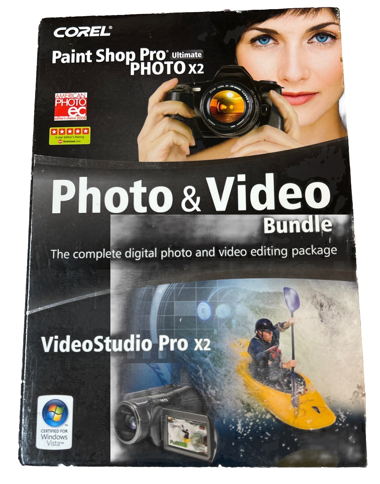 Corel Paint Shop Pro Ultimate Photo X2 PC Software Windows XP Vista
