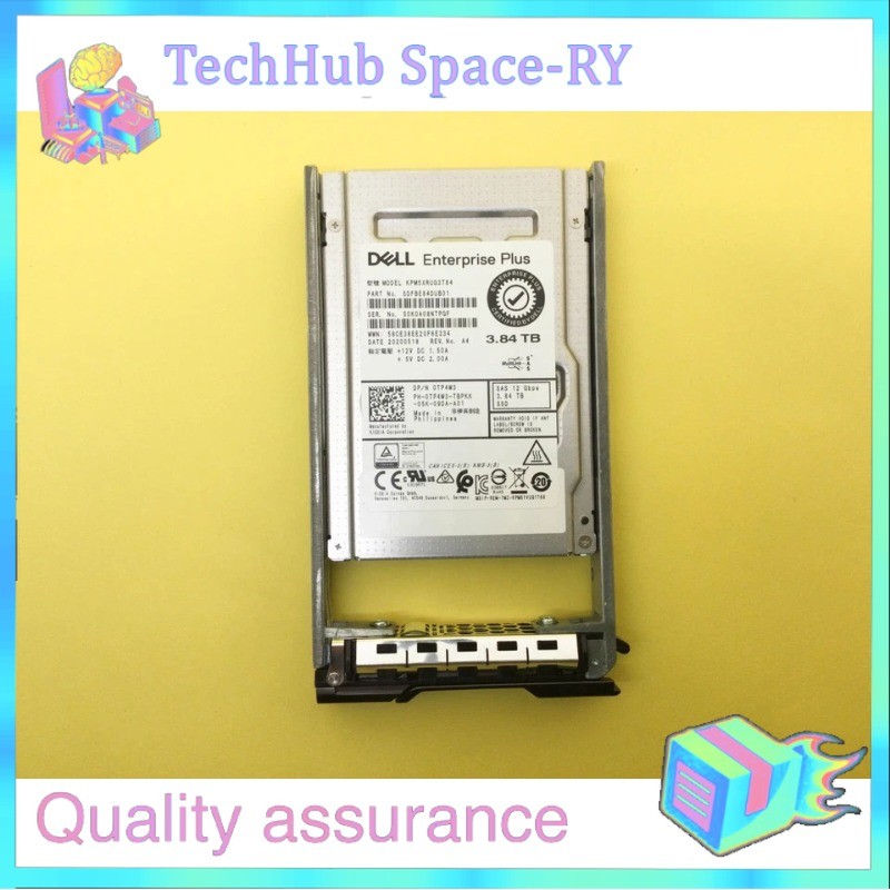 New TP4W3 0TP4W3 DELL Compellent 3.84TB SAS 12Gbps Read Intensive 2.5'' SSD