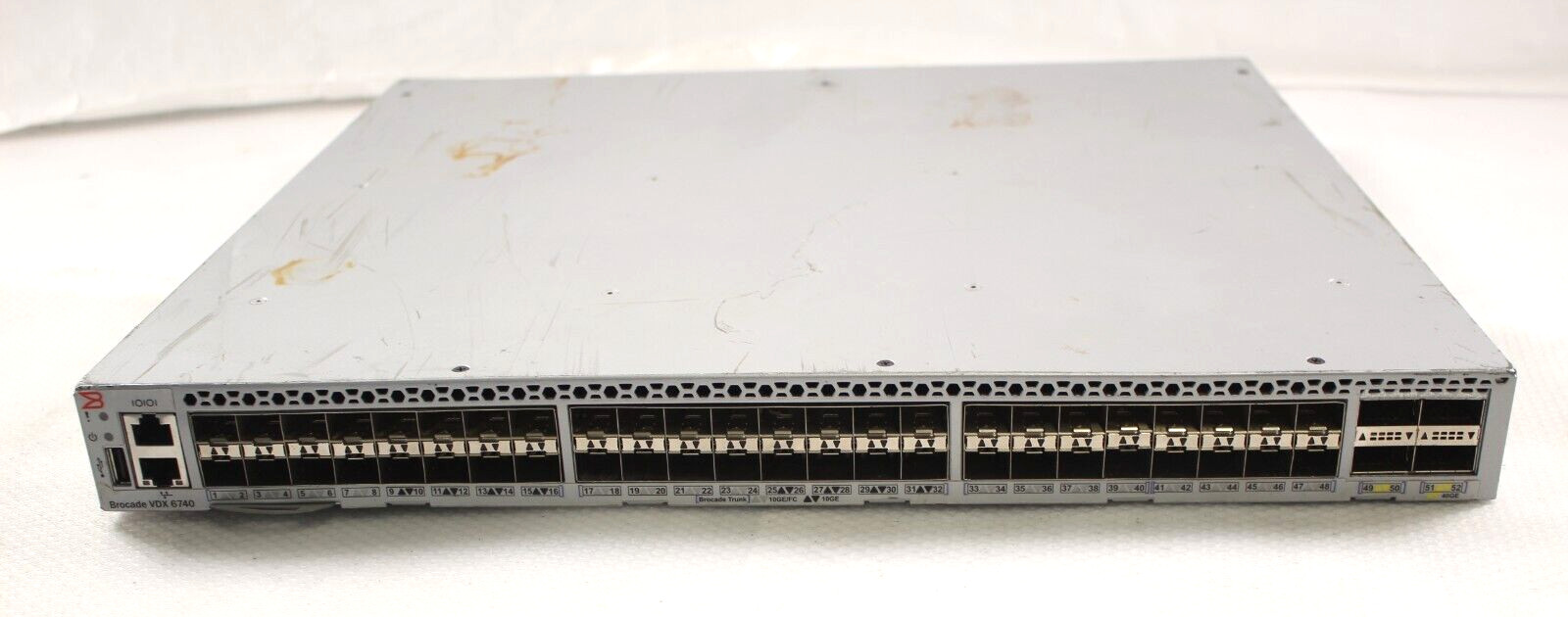 Brocade VDX 6740 NA-VDX6740-24-R 80-1007862-01 48port SFP Fiber Network Switch