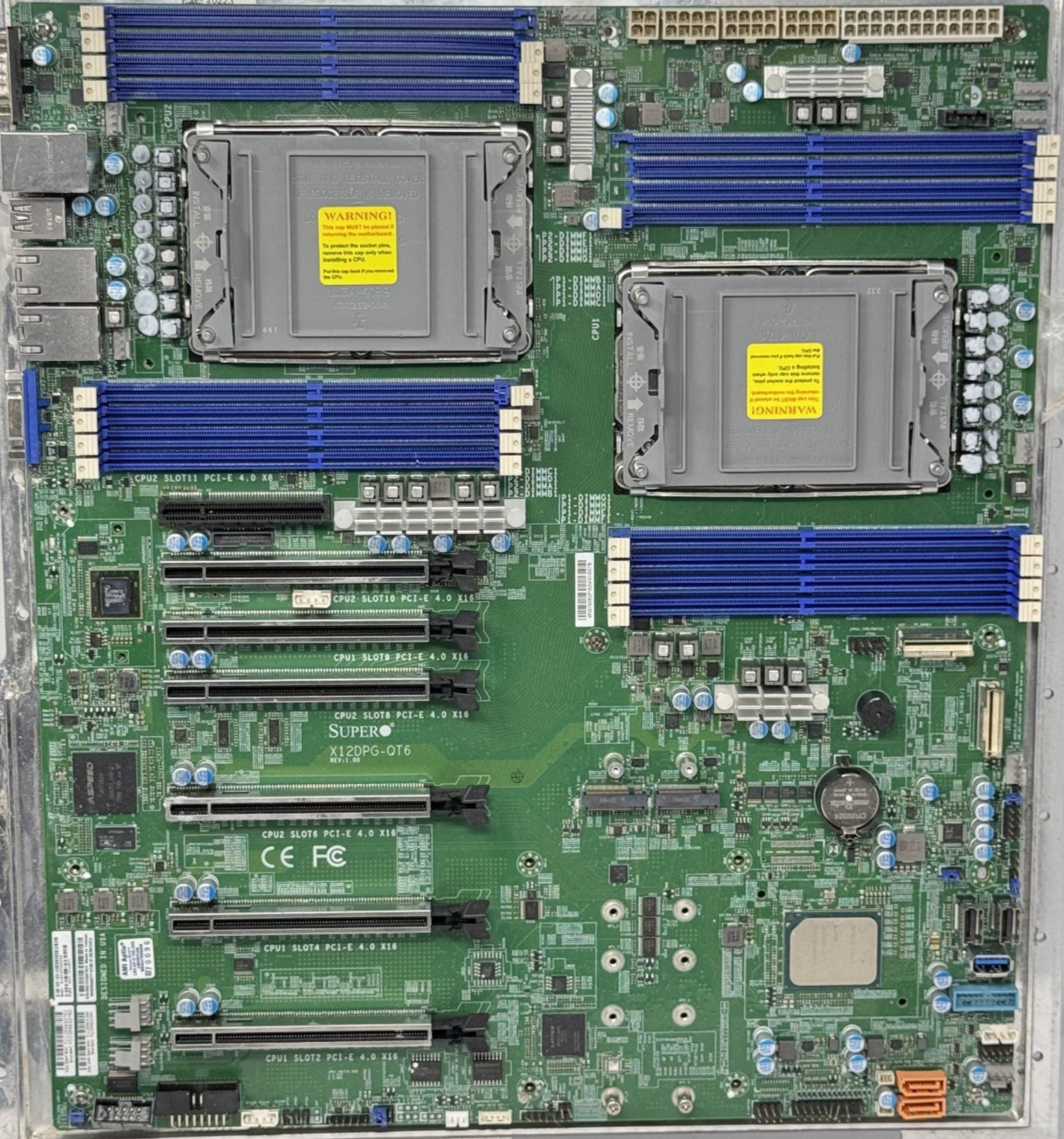 Supermicro X12DPG-QT6 Dual Socket LGA-4189 Server Motherboard FOR PARTS