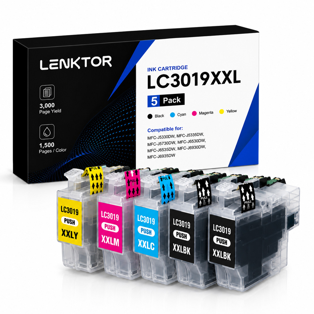 LC3019XXL 5PK Replacement Ink for MFC-J5330DW J5335DW J6530DW J6730DW J6930DW