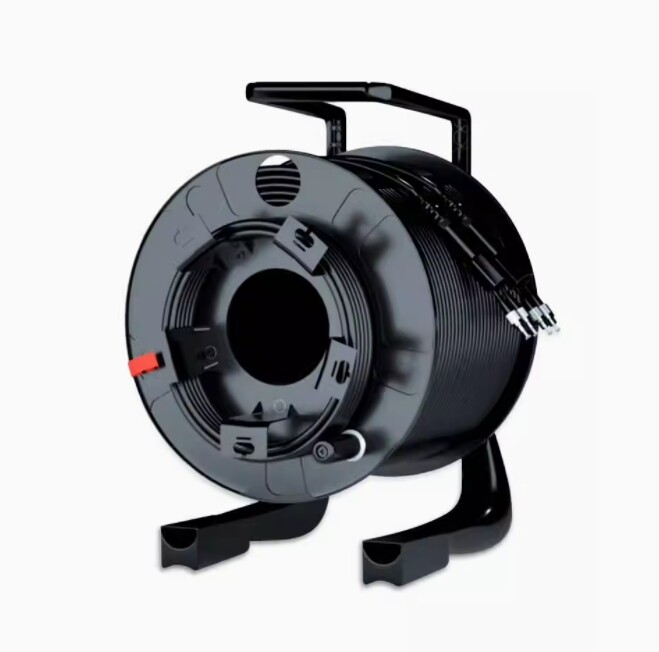250M ST-ST Outdoor Armored Singlemode 4 Strands with Fiber Tactical Cable Reel