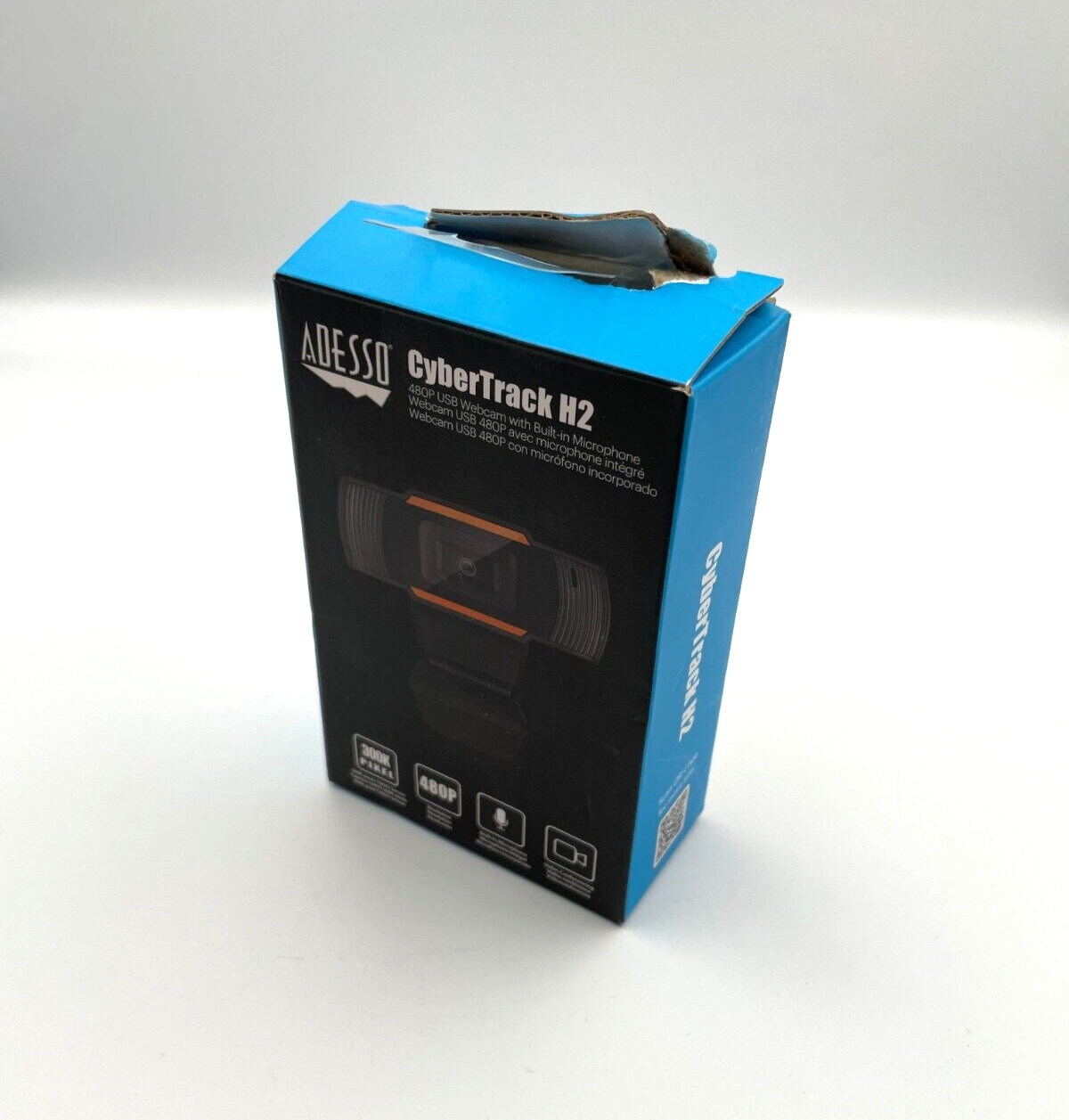 Adesso CyberTrack H2 480p USB Webcam w/ Built-In Microphone - NEW