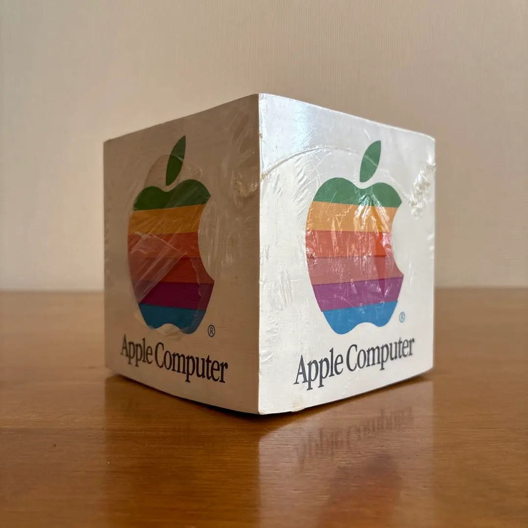 Apple Computer Note Cube Memo Pad Block Logo Rare Collectible JDM New Vintage JP