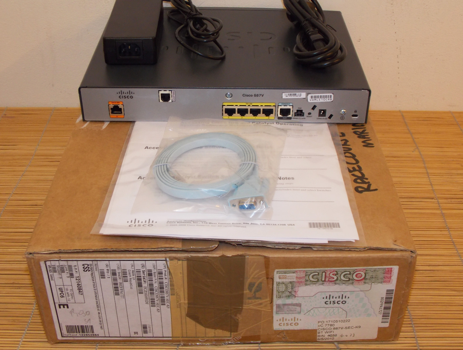NEW CISCO 887V-SEC-K9 VDSL2 over POTS Security Router NEW OPEN BOX