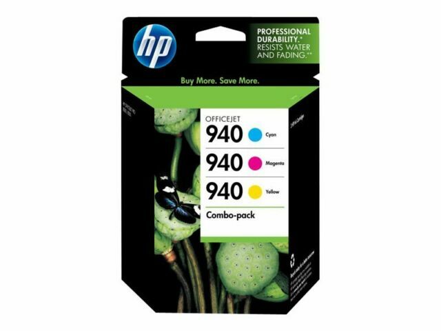 HP 940 (CN065FN140) Ink Cartridge - 3 Pack Hewlett Packard Printer Color 🖨 