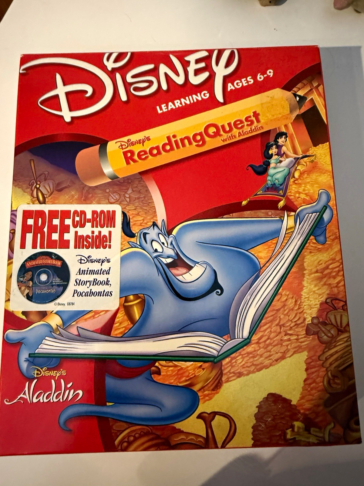 Disney ReadingQuest CIB sealed game and sealed Pocahontas Storybook CD Untested