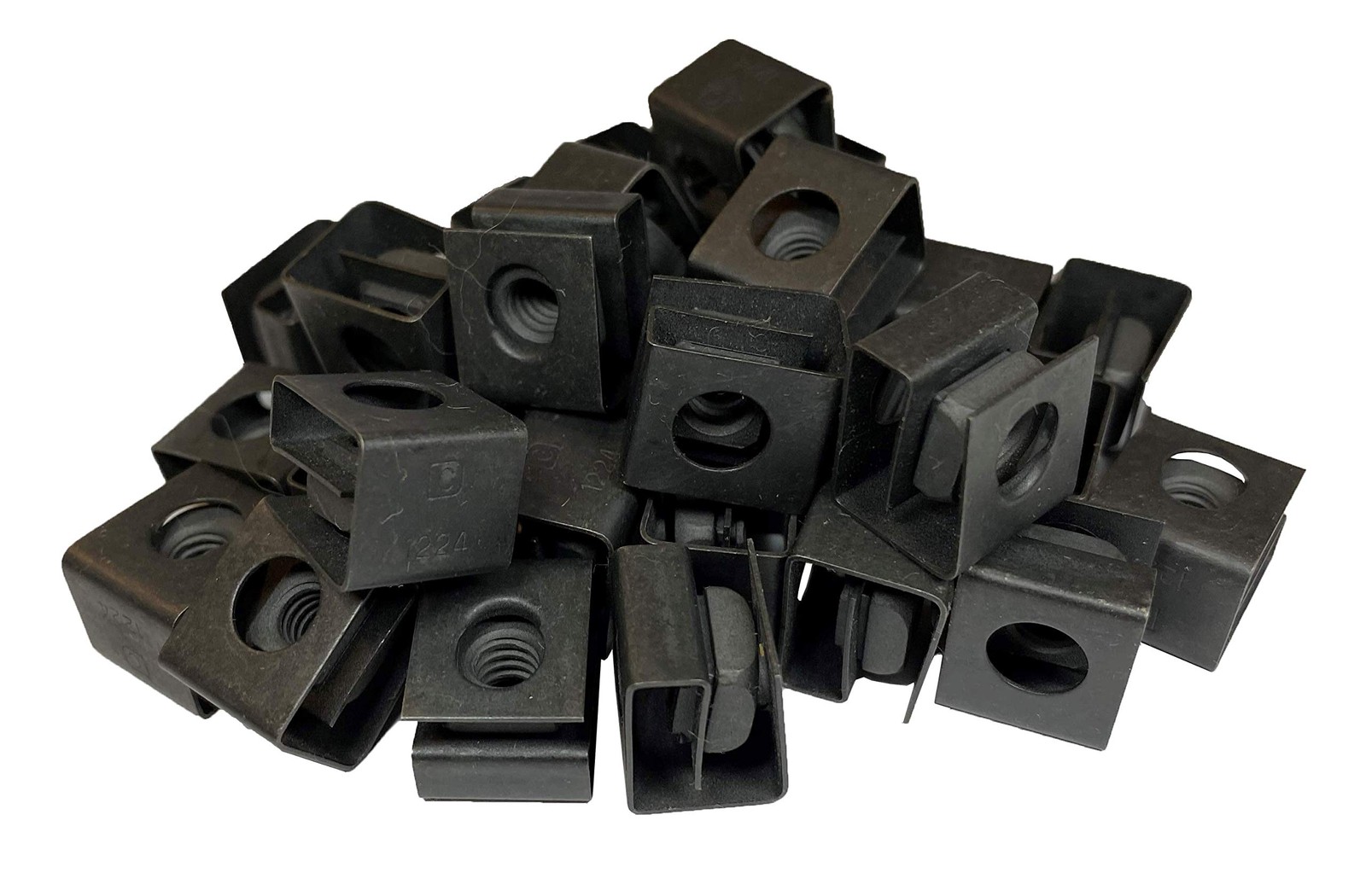 Black 12-24 Slide-on Cage Nuts Server Rack Mount Fastener USA Made 25 PCS