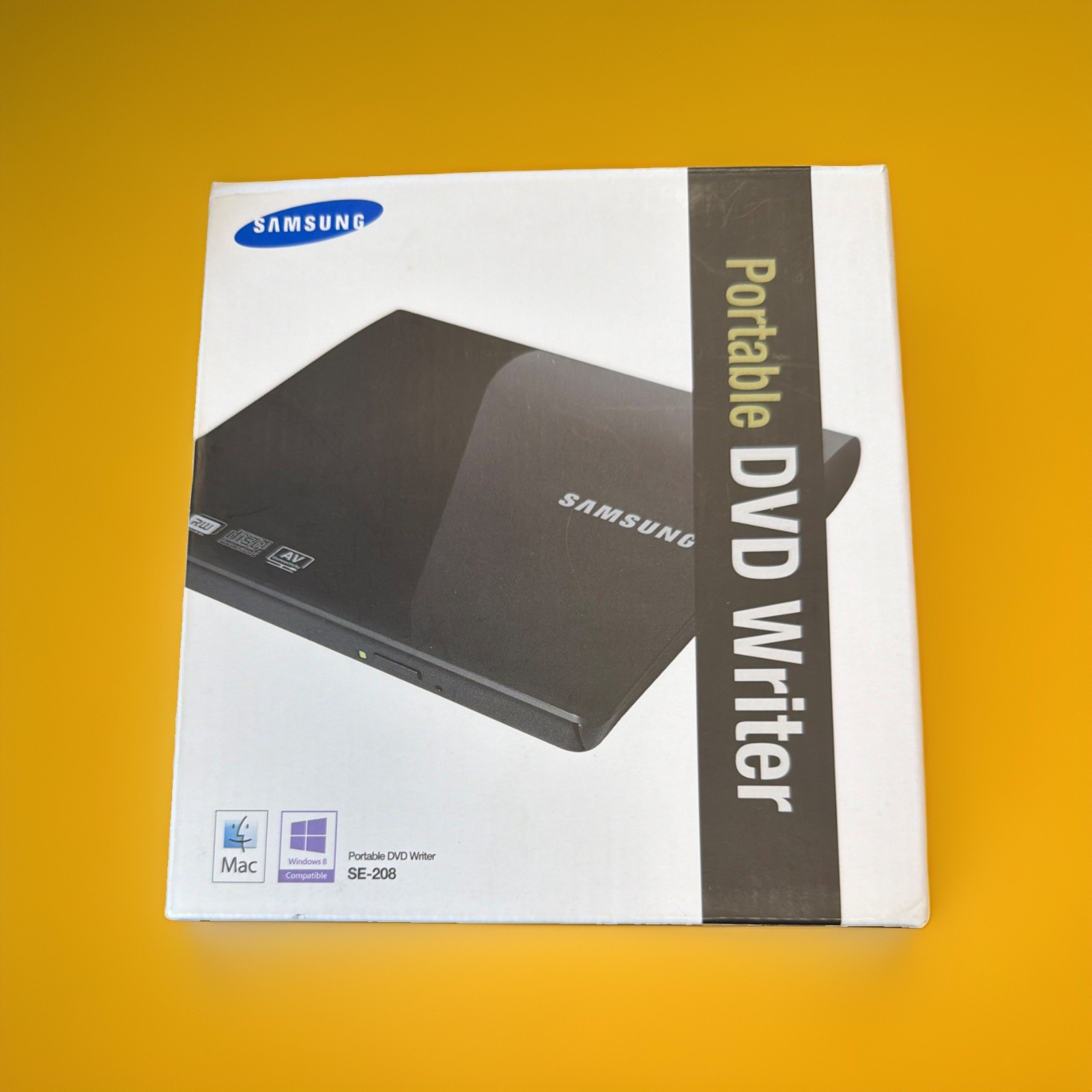 Samsung Portable DVD Writer Model SE-208DB Complete With Manual, Software & USB