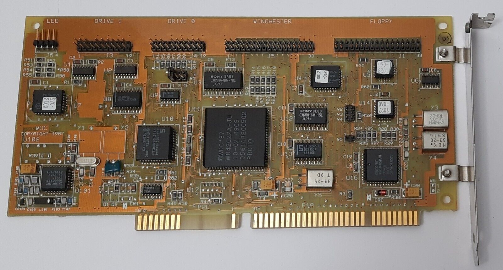Western Digital WD1003V-SR2 ISA RLL Floppy Controller (Retro, 1988)