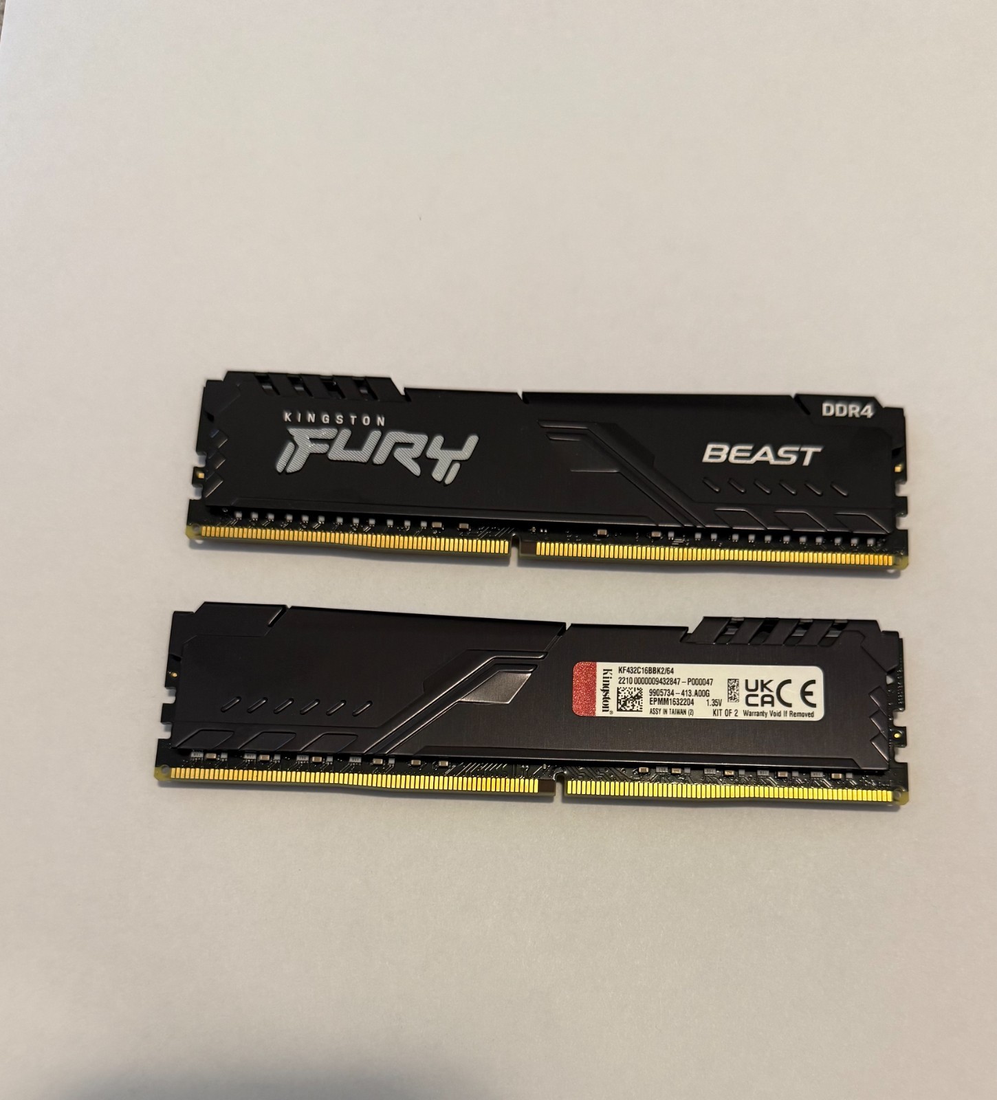 Kingston Technology FURY Beast memory module 64 GB 2 x 32 GB DDR4 3200 MHz