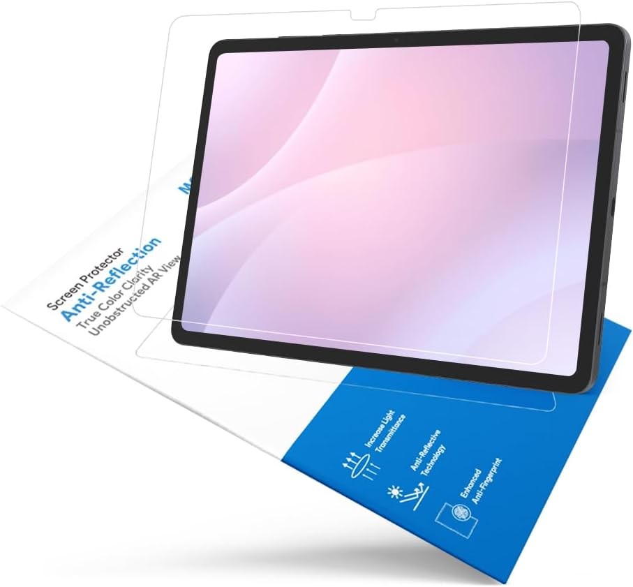 2 Pack AR Screen Protector for Galaxy Tab S11 / S10 Lite / S10 FE, Anti-Reflecti