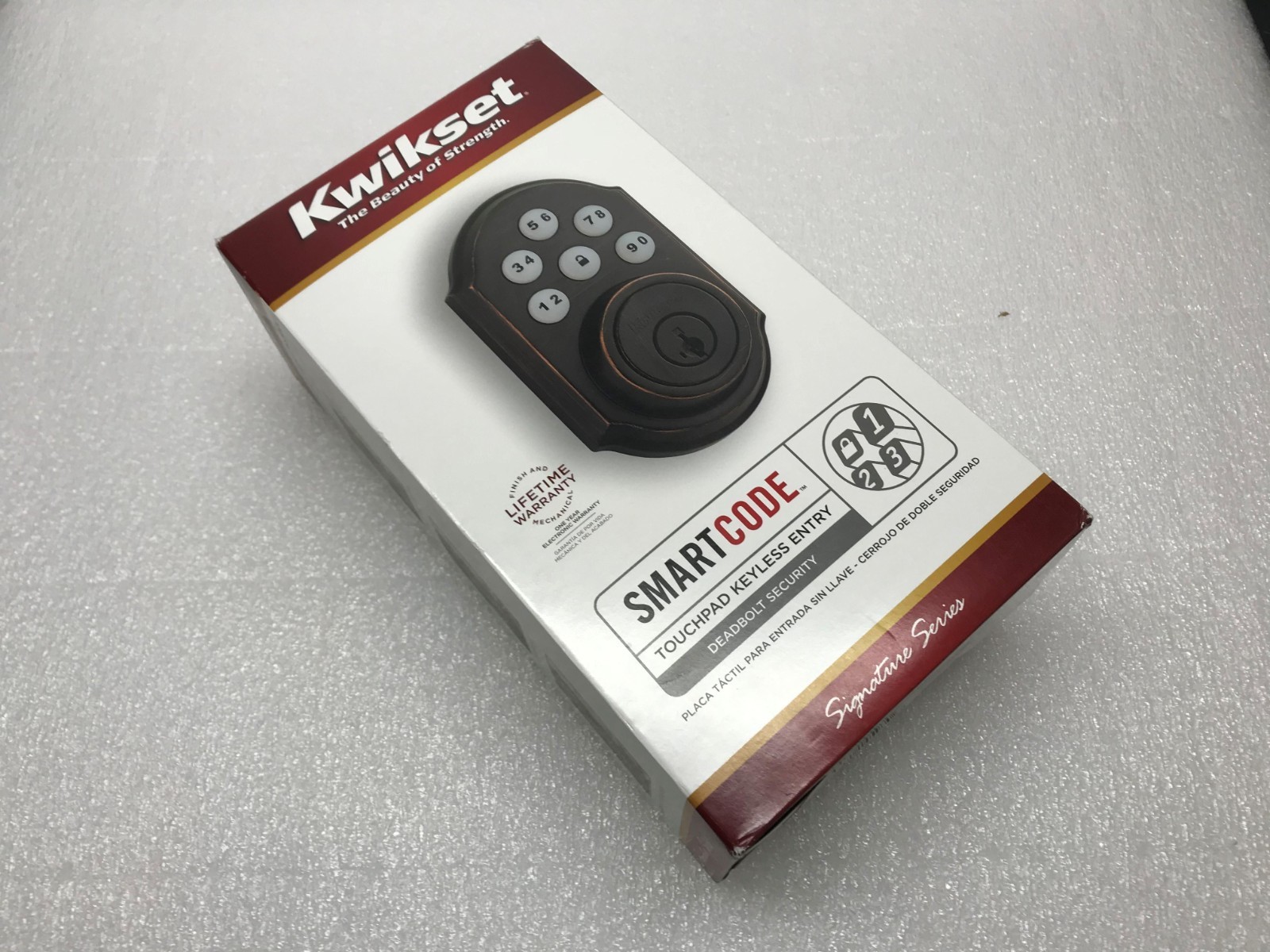 KWIKSET Smart CodeTouchpad Keyless Entry Deadbolt Security Used 91100-024 